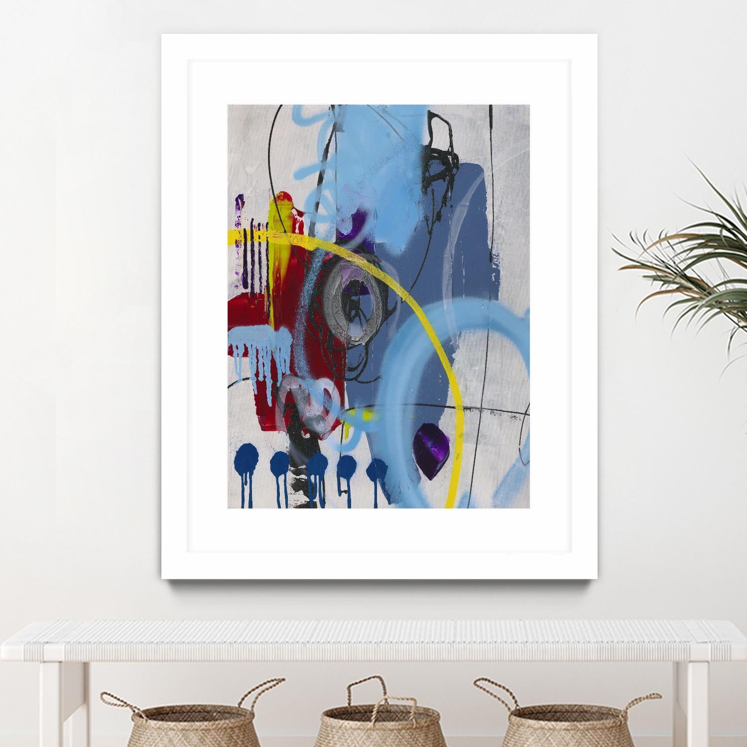 Live for the Applause I by Daleno Art on GIANT ART - red abstract