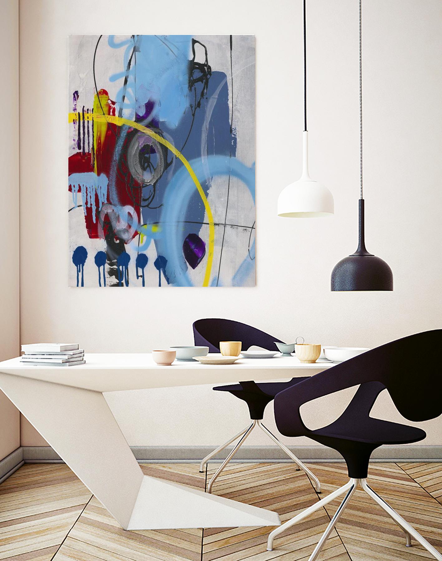 Live for the Applause I by Daleno Art on GIANT ART - red abstract