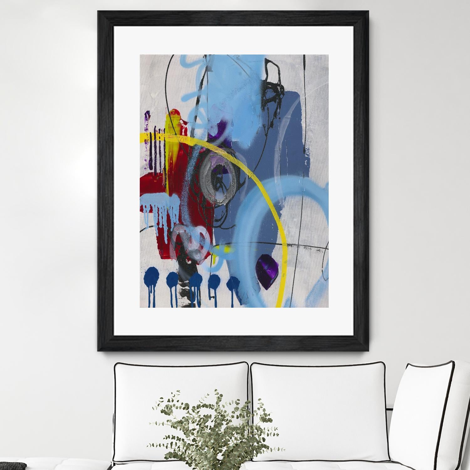 Live for the Applause I by Daleno Art on GIANT ART - red abstract