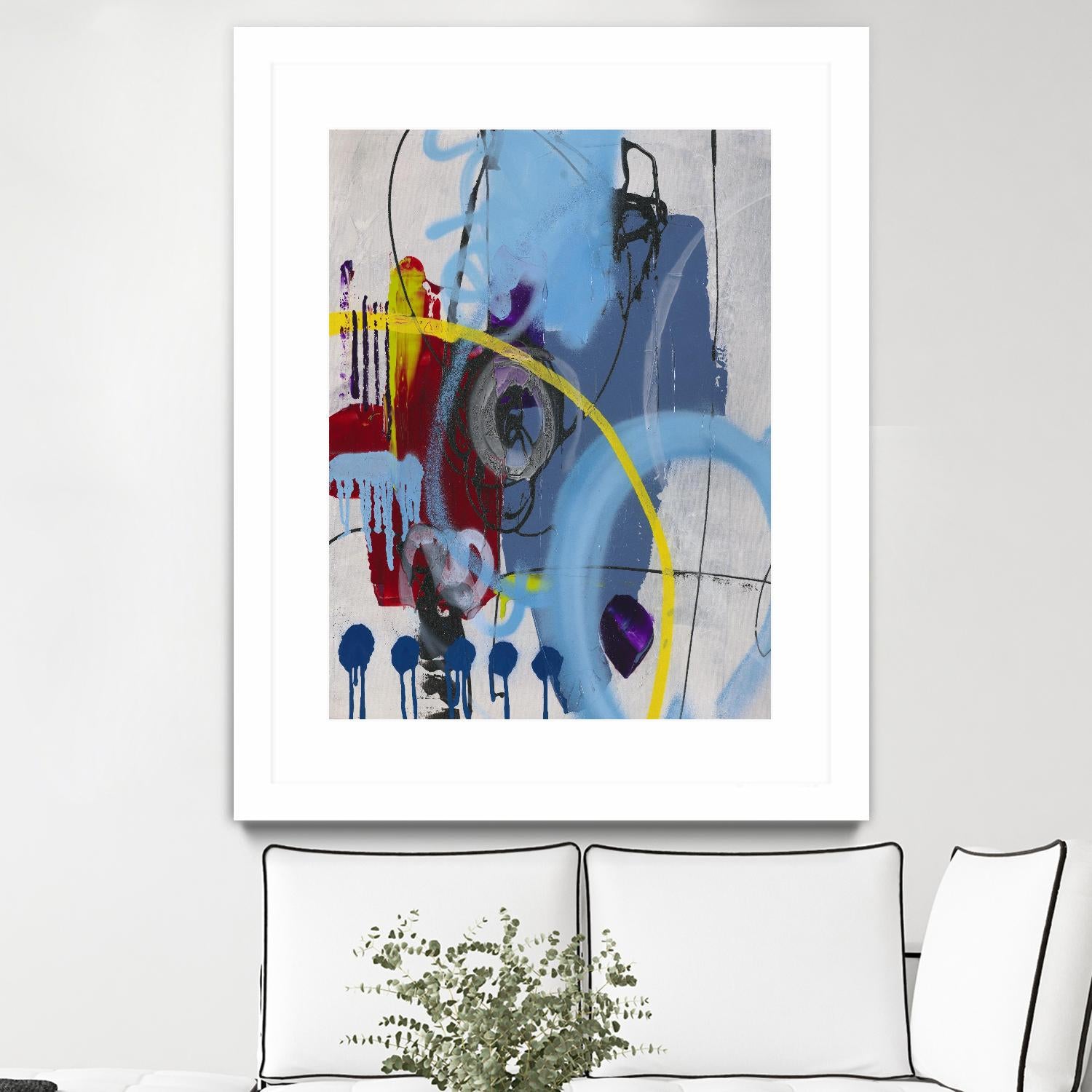 Live for the Applause I by Daleno Art on GIANT ART - red abstract