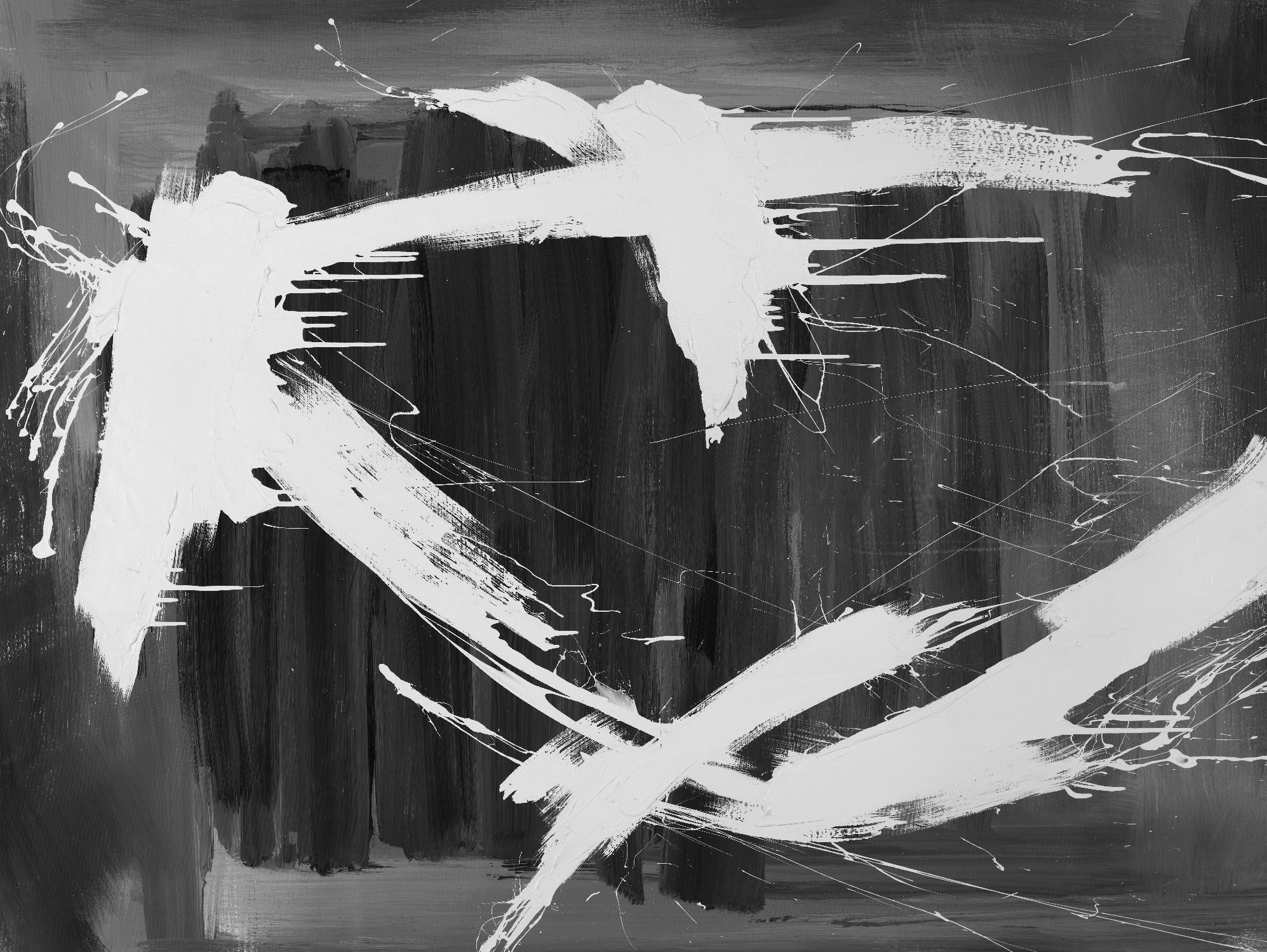 Stun Gun by Daleno Art on GIANT ART - grey black & white abstract