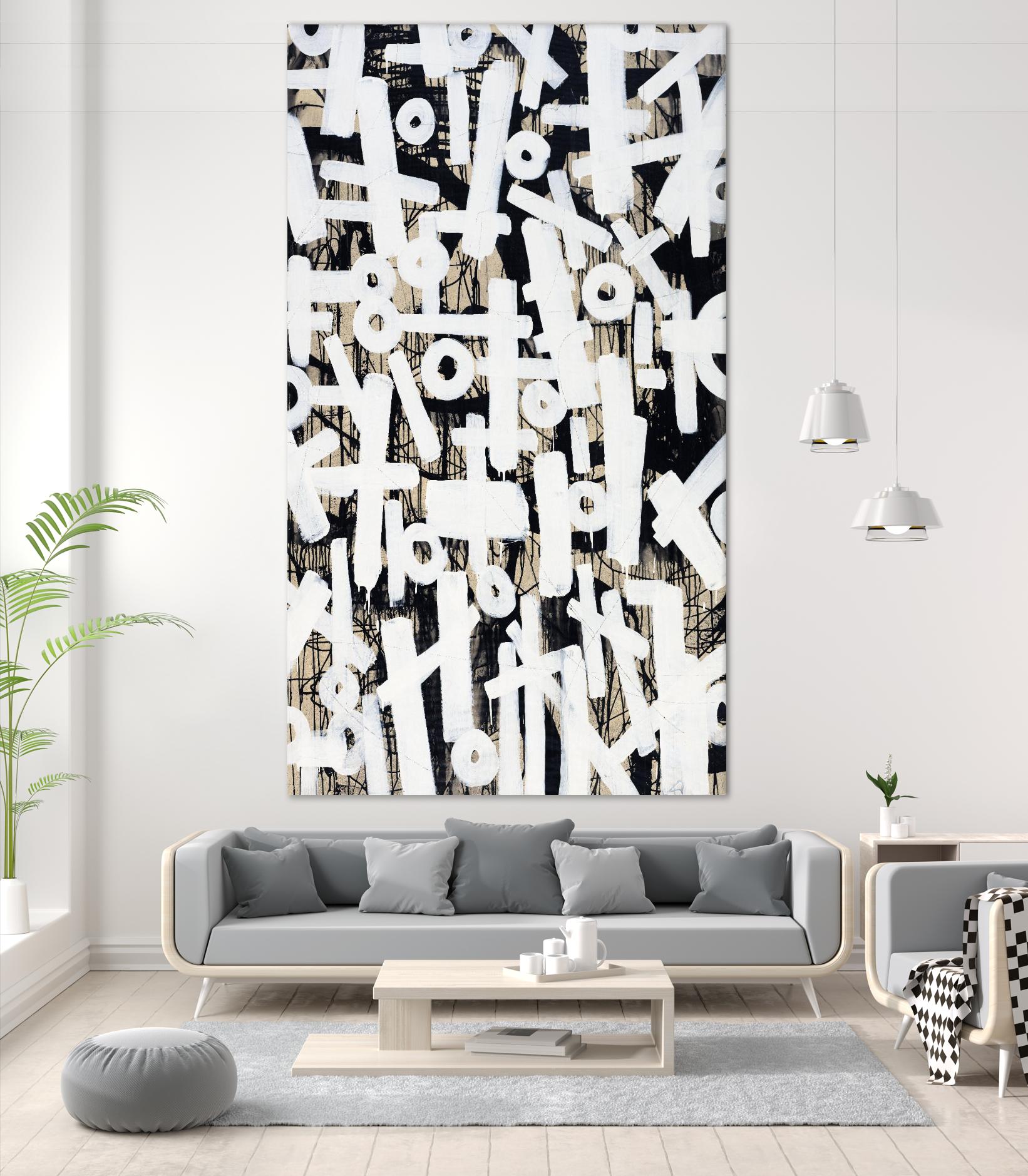 Strapped II by Daleno Art on GIANT ART - beige abstract abstrait