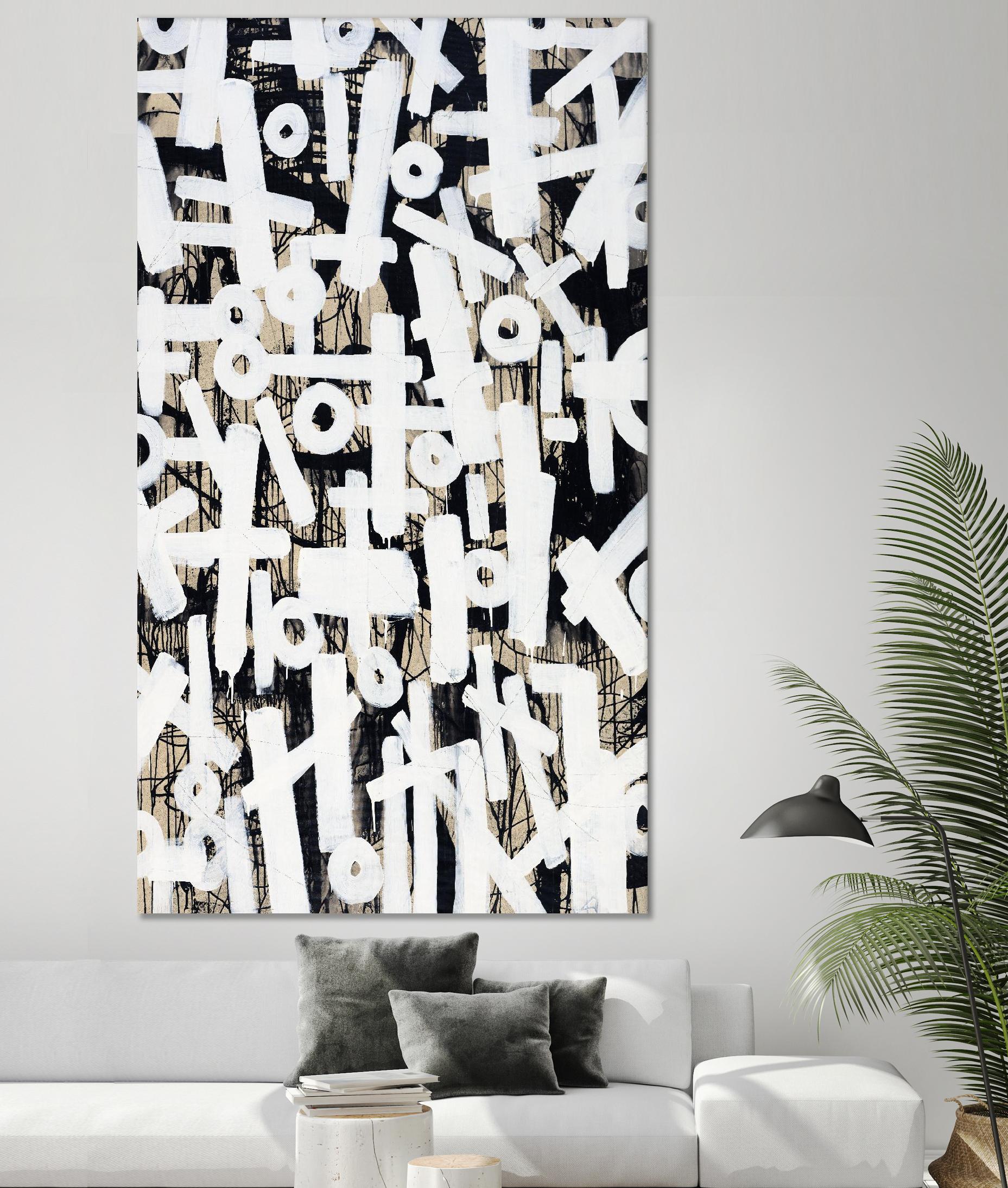 Strapped II by Daleno Art on GIANT ART - beige abstract abstrait