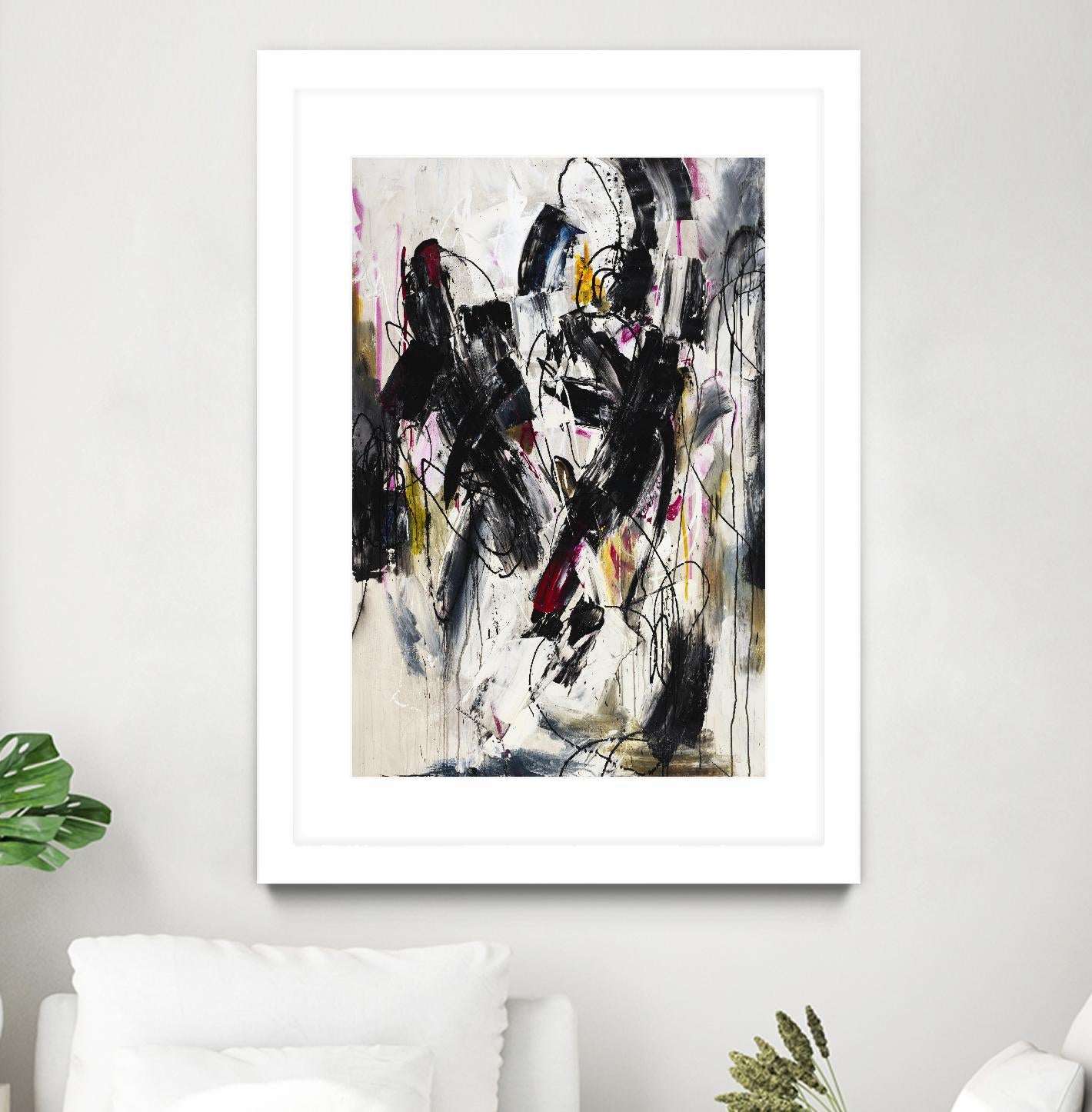 Cliff Divers by Daleno Art on GIANT ART - red abstract abstrait