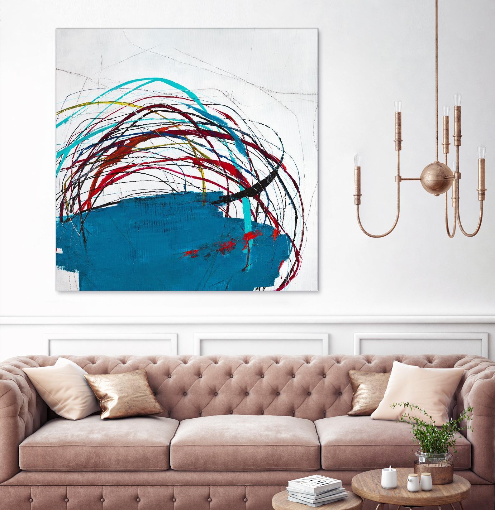 Thimble and Twine by Daleno Art on GIANT ART - red abstract abstrait