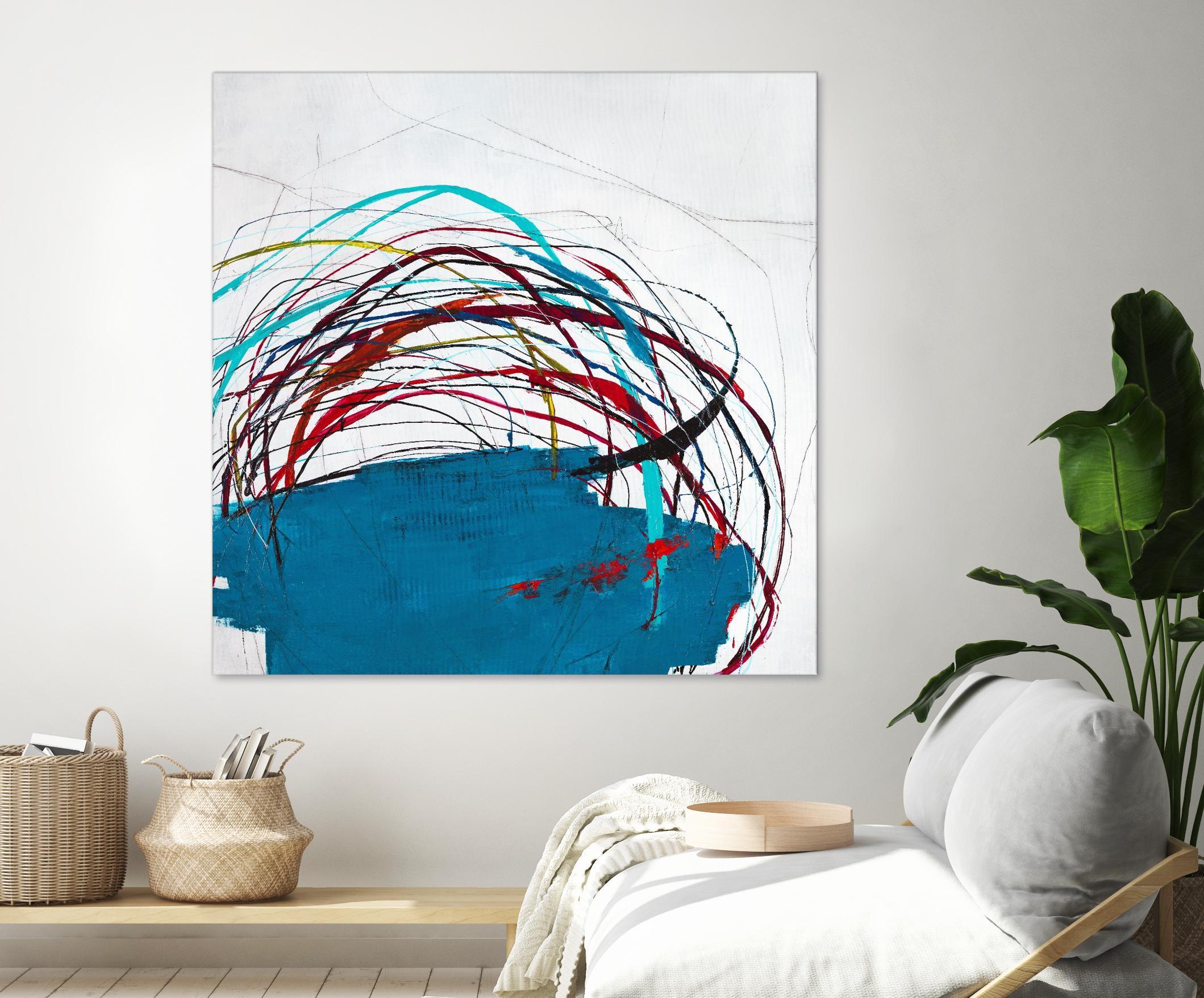 Thimble and Twine by Daleno Art on GIANT ART - red abstract abstrait