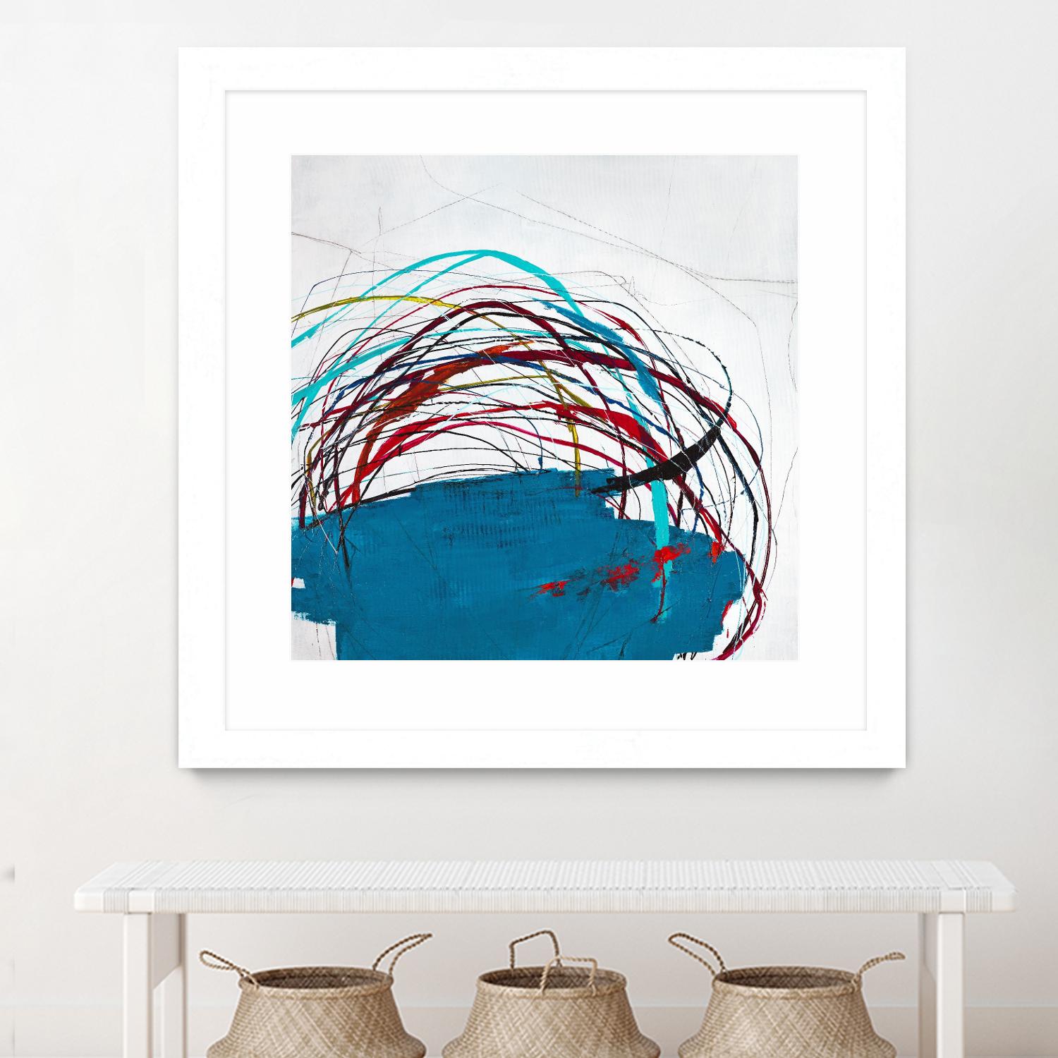 Thimble and Twine by Daleno Art on GIANT ART - red abstract abstrait