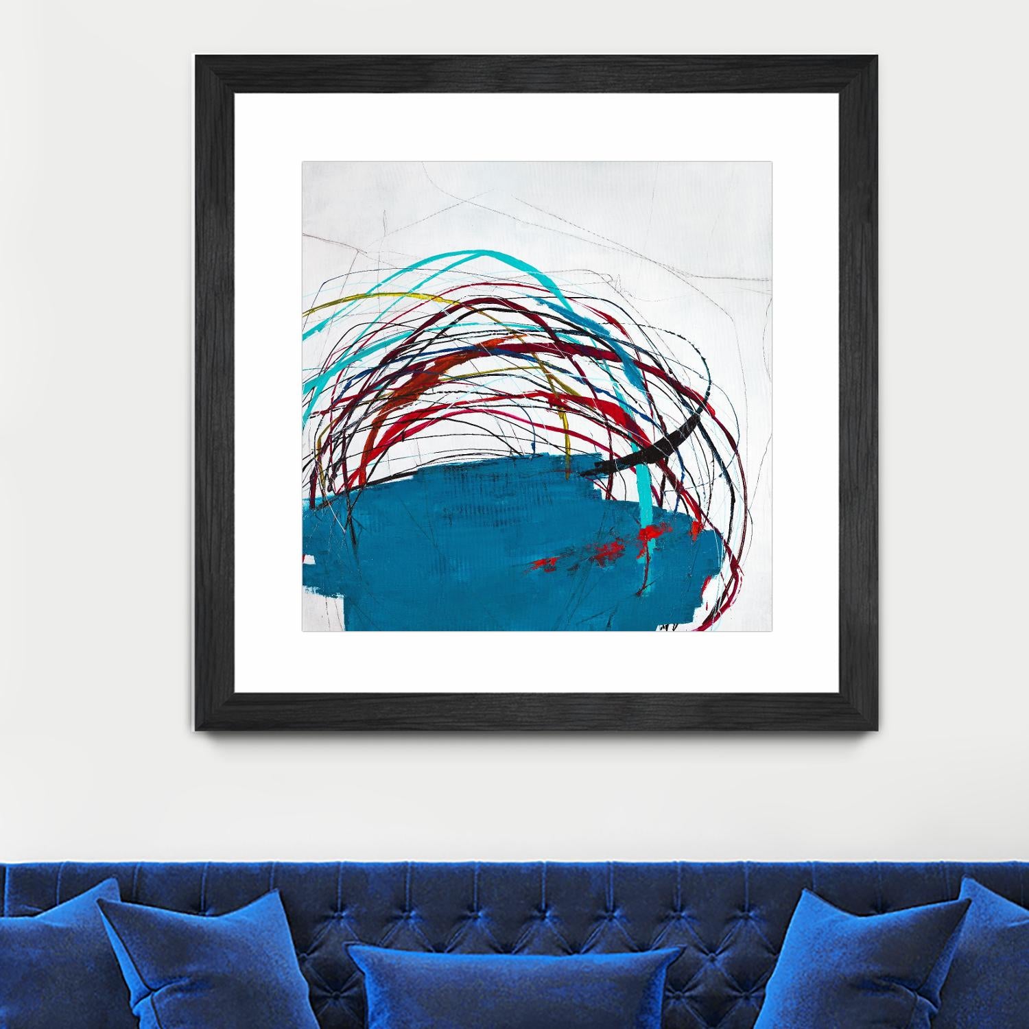 Thimble and Twine by Daleno Art on GIANT ART - red abstract abstrait