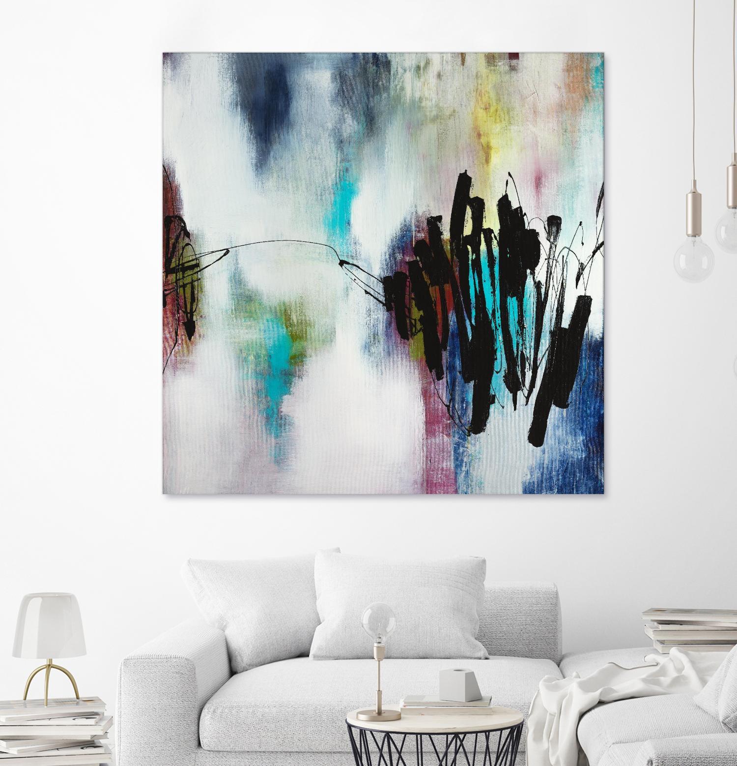 Disruptive Connection by Daleno Art on GIANT ART - pink abstract abstrait