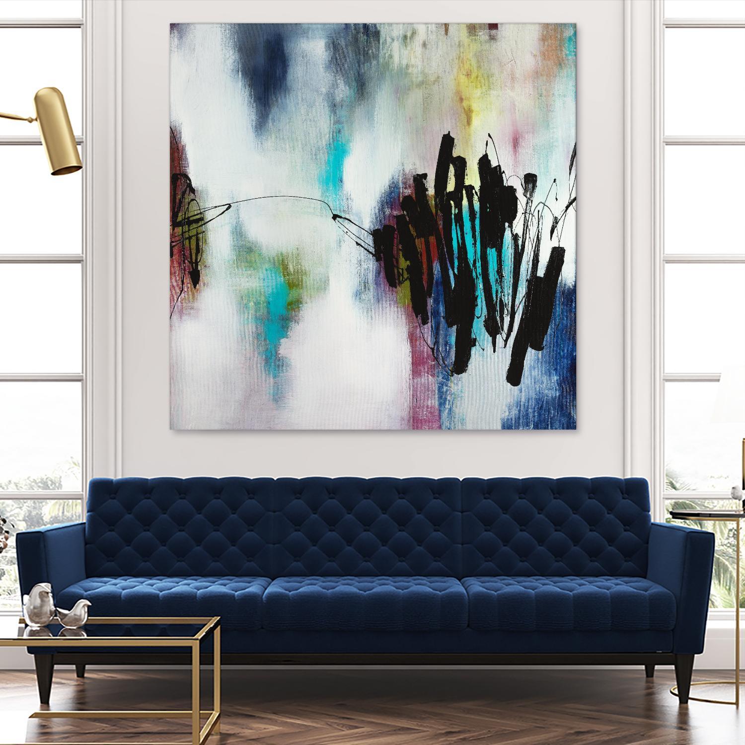 Disruptive Connection by Daleno Art on GIANT ART - pink abstract abstrait