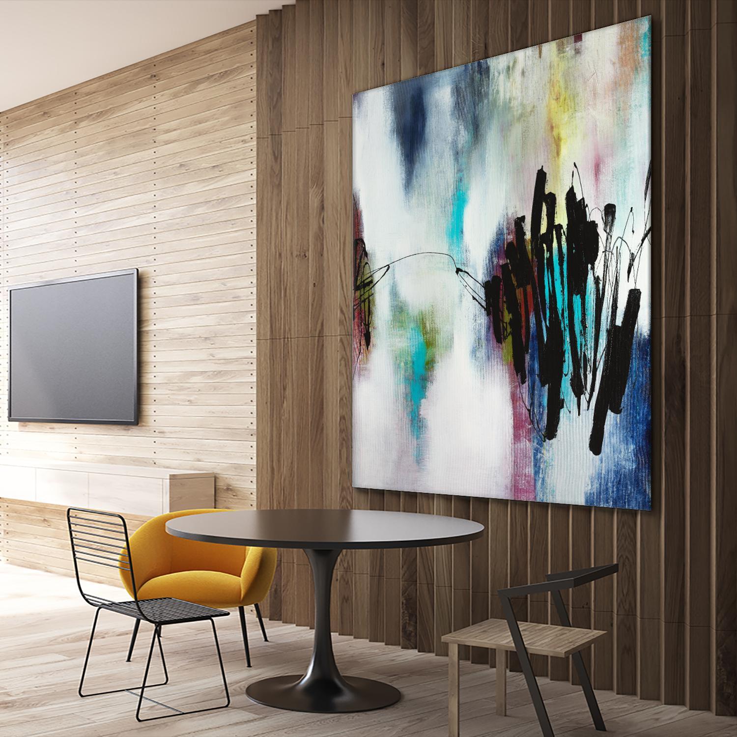 Disruptive Connection by Daleno Art on GIANT ART - pink abstract abstrait