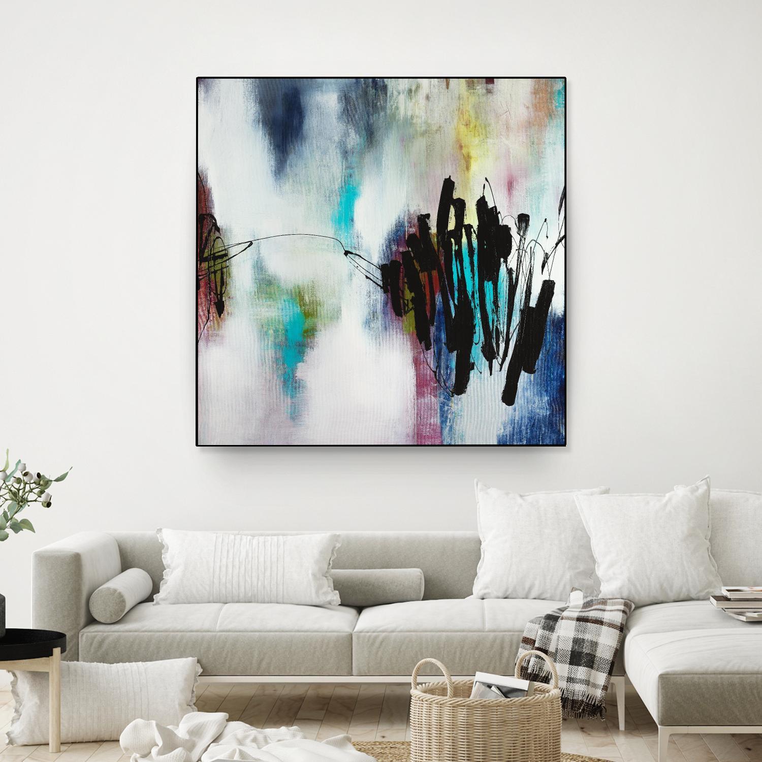 Disruptive Connection by Daleno Art on GIANT ART - pink abstract abstrait