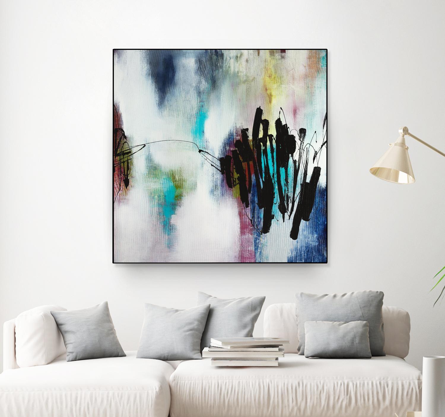 Disruptive Connection by Daleno Art on GIANT ART - pink abstract abstrait