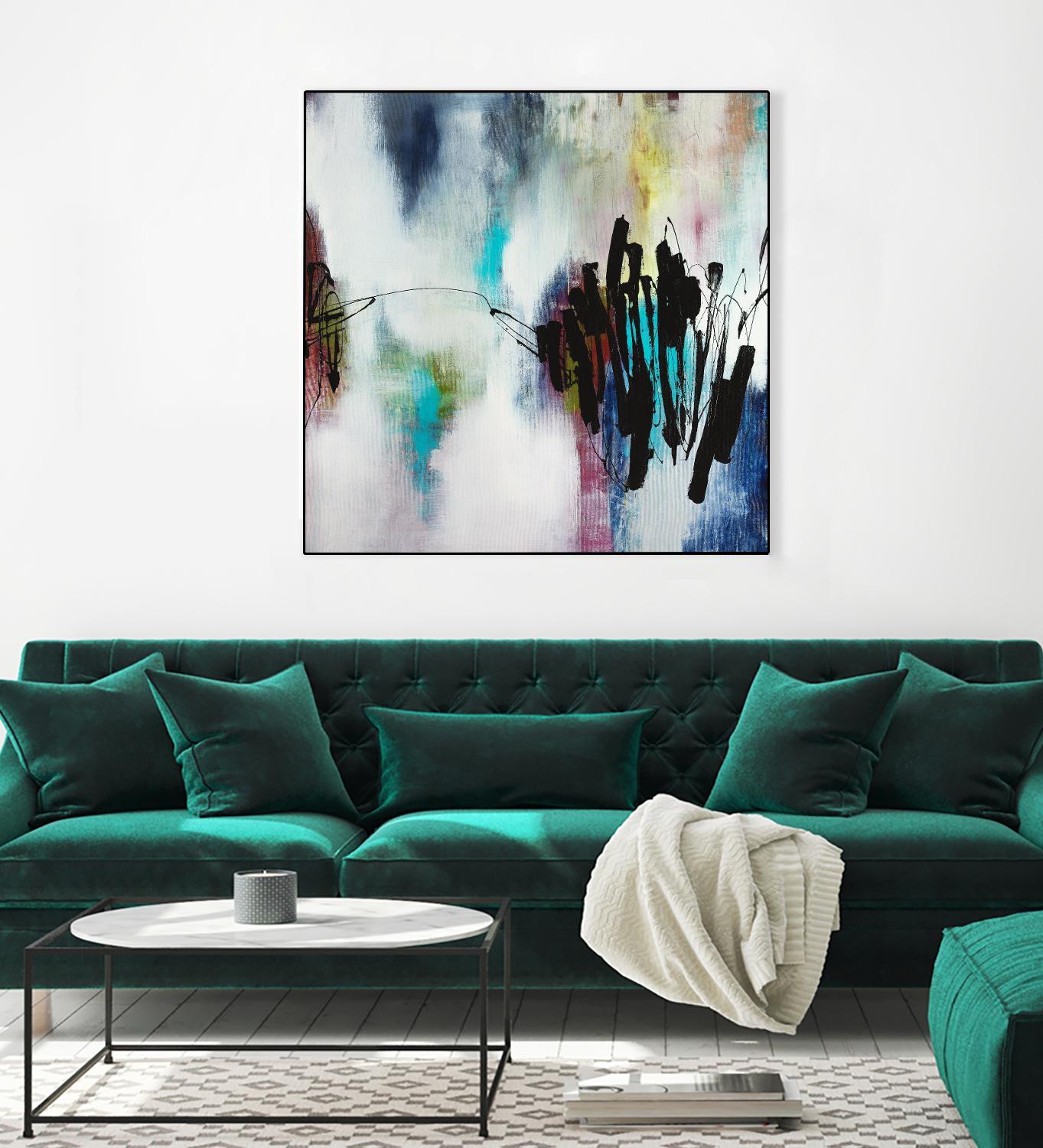 Disruptive Connection by Daleno Art on GIANT ART - pink abstract abstrait