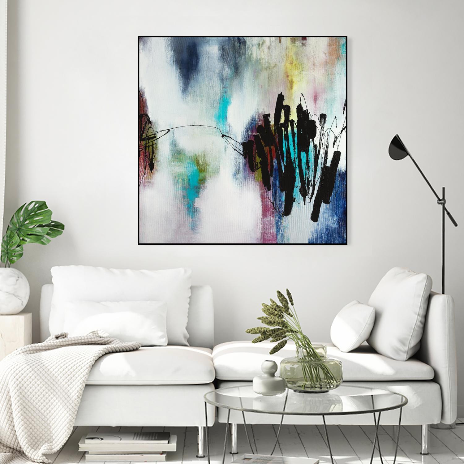 Disruptive Connection by Daleno Art on GIANT ART - pink abstract abstrait