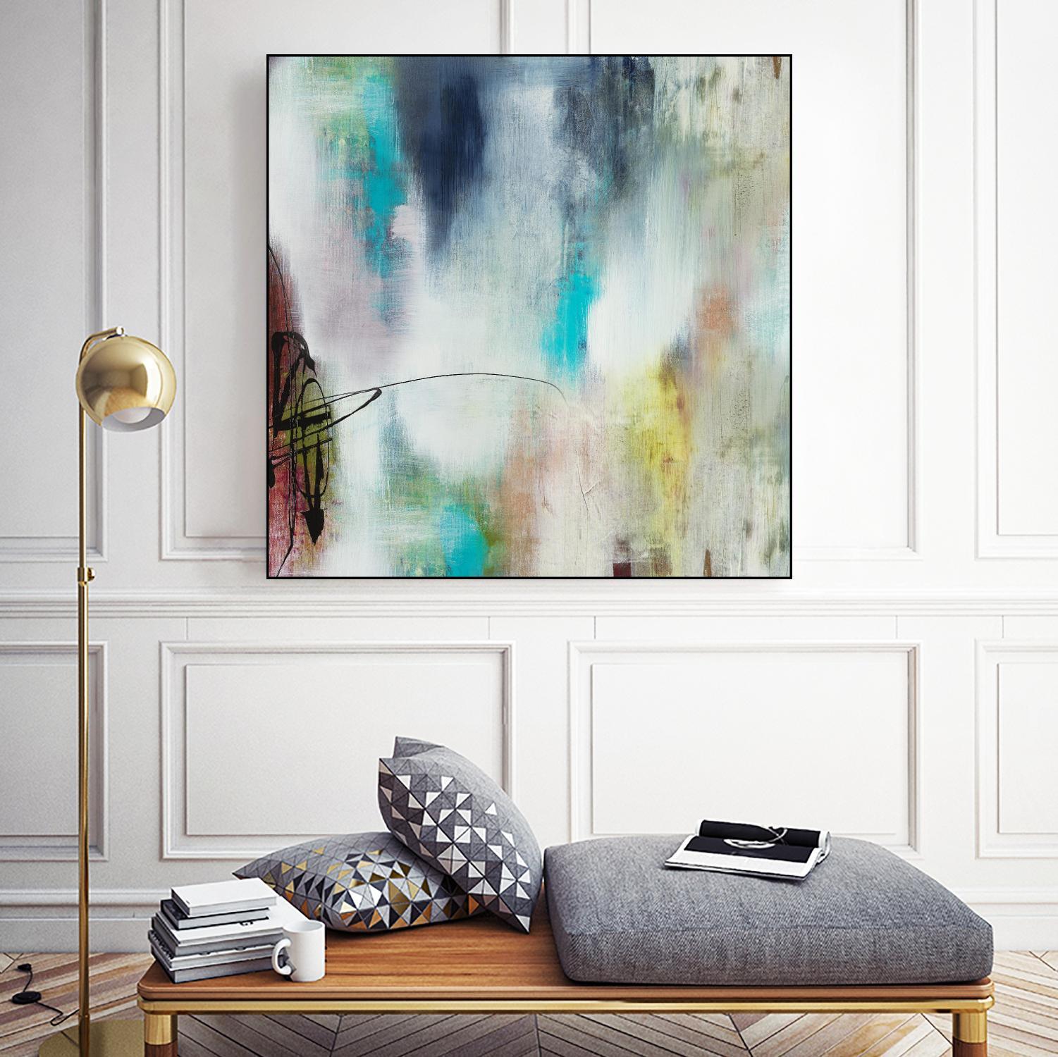 Disruptive Connection II by Daleno Art on GIANT ART - pink abstract abstrait