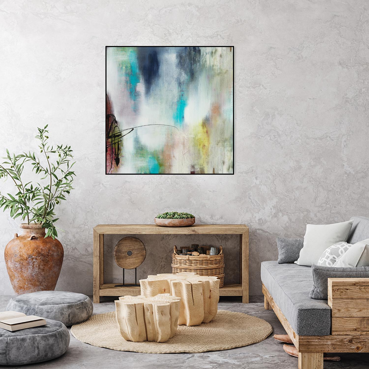 Disruptive Connection II by Daleno Art on GIANT ART - pink abstract abstrait