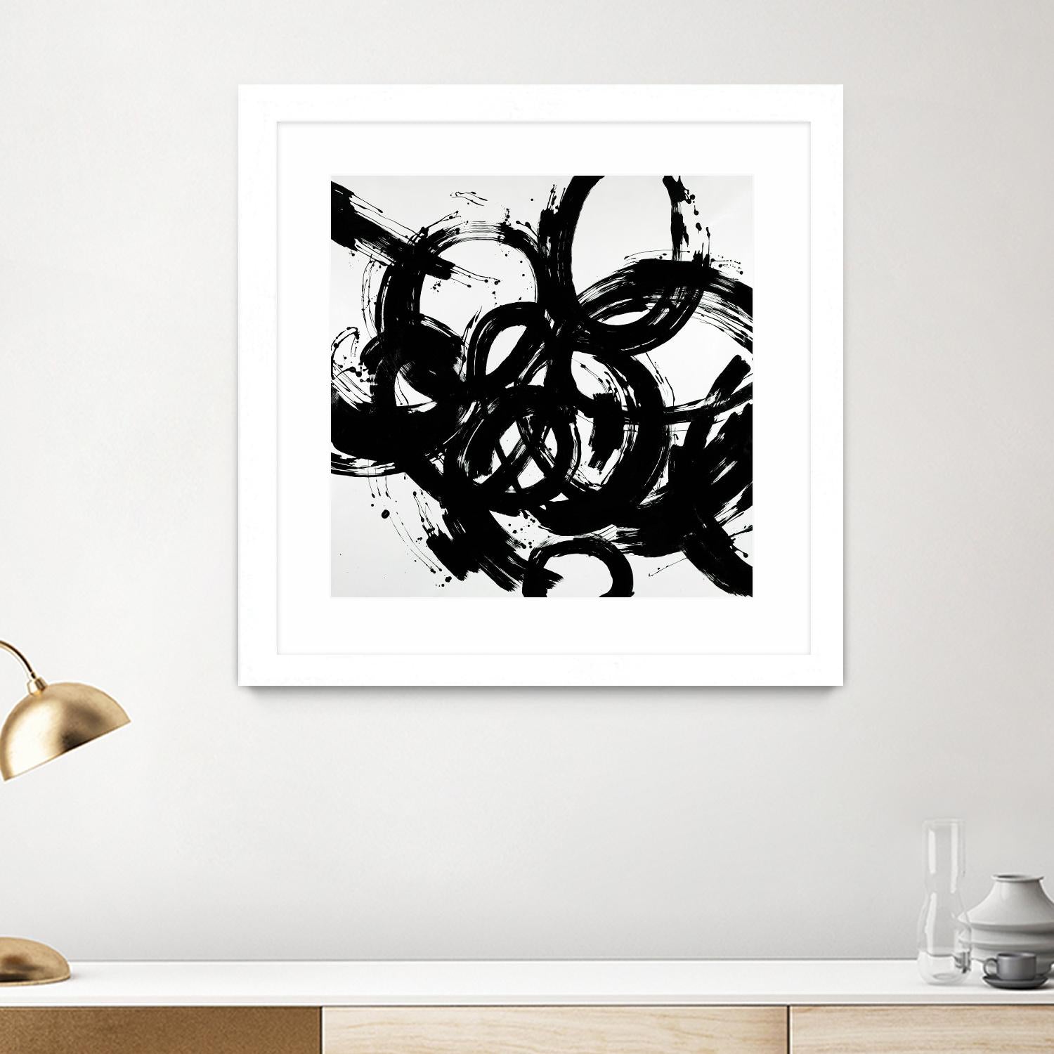 Complex Turns by Daleno Art on GIANT ART - white black&white abstract