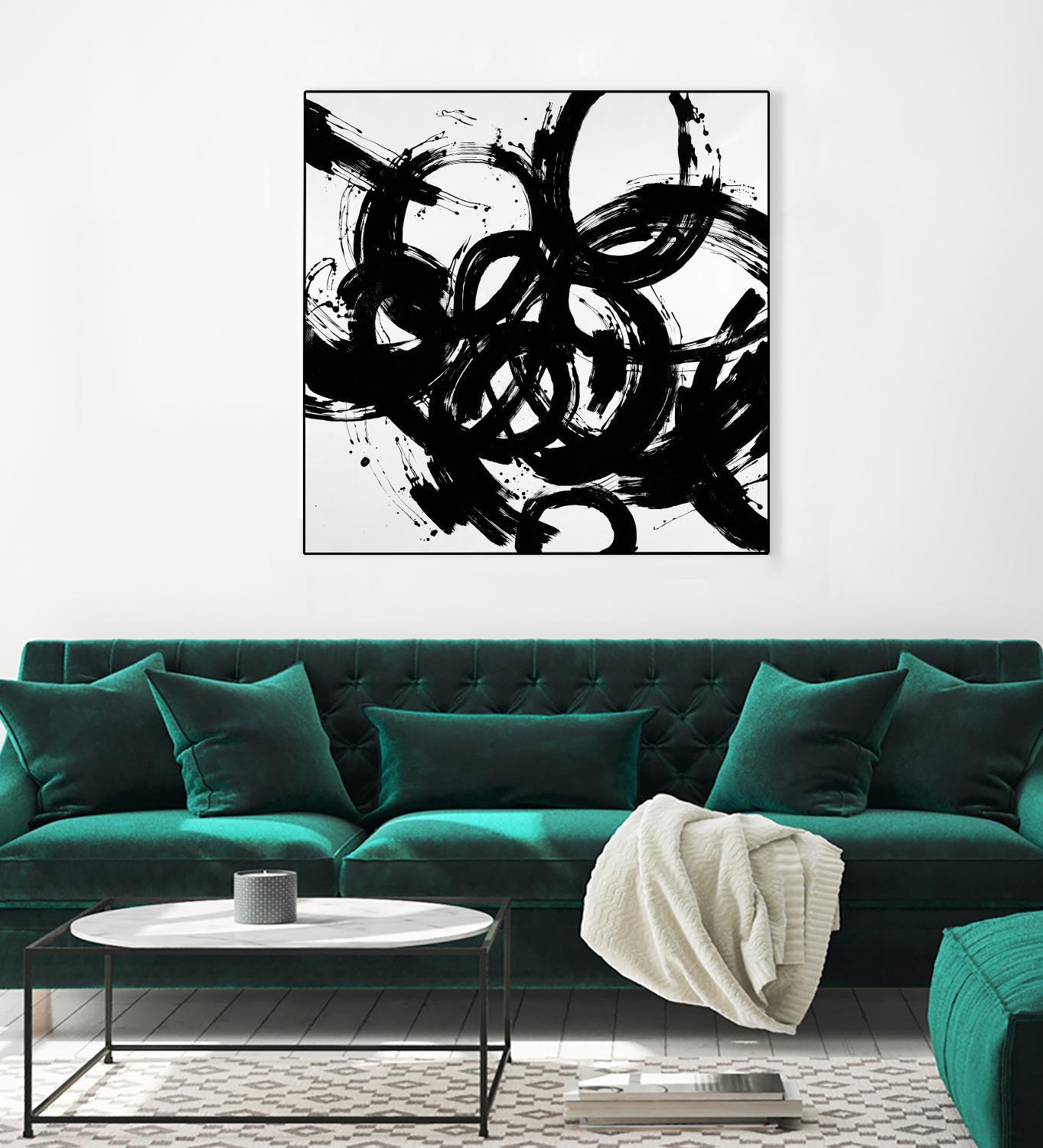 Complex Turns by Daleno Art on GIANT ART - white black&white abstract