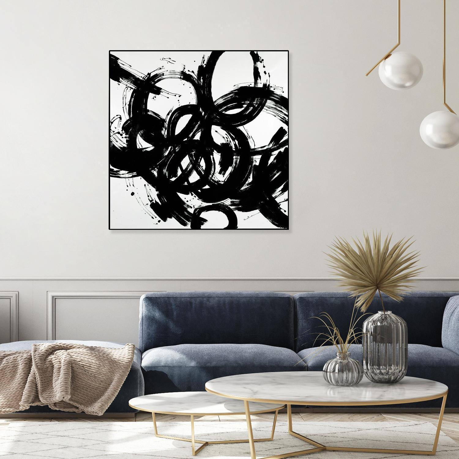 Complex Turns by Daleno Art on GIANT ART - white black&white abstract