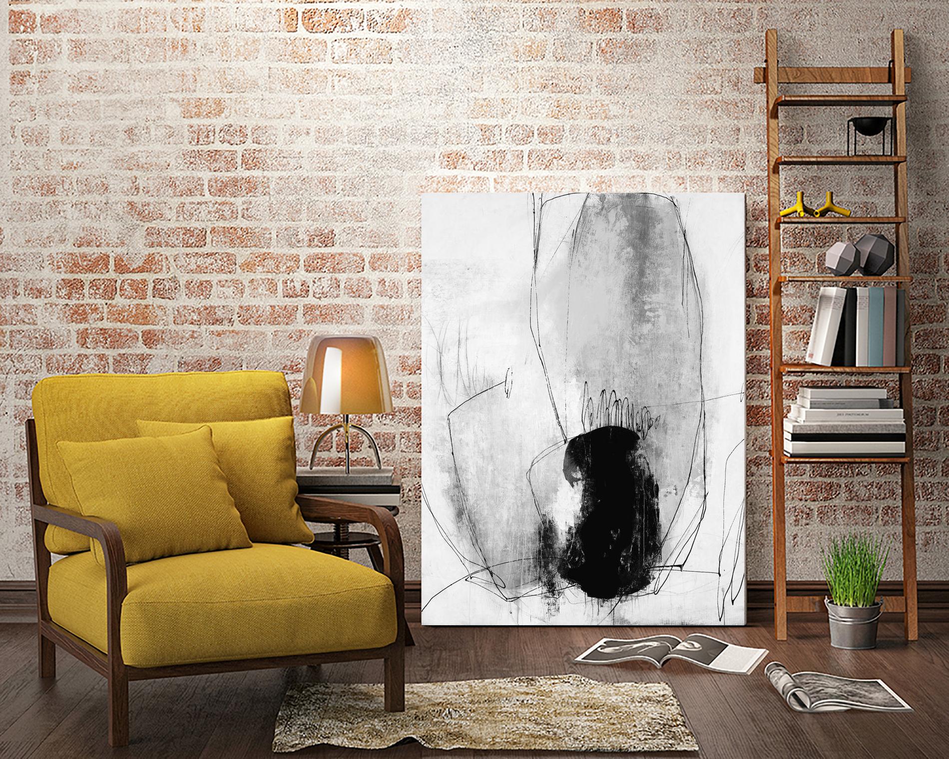 Looking Lens I by Daleno Art on GIANT ART - black abstract