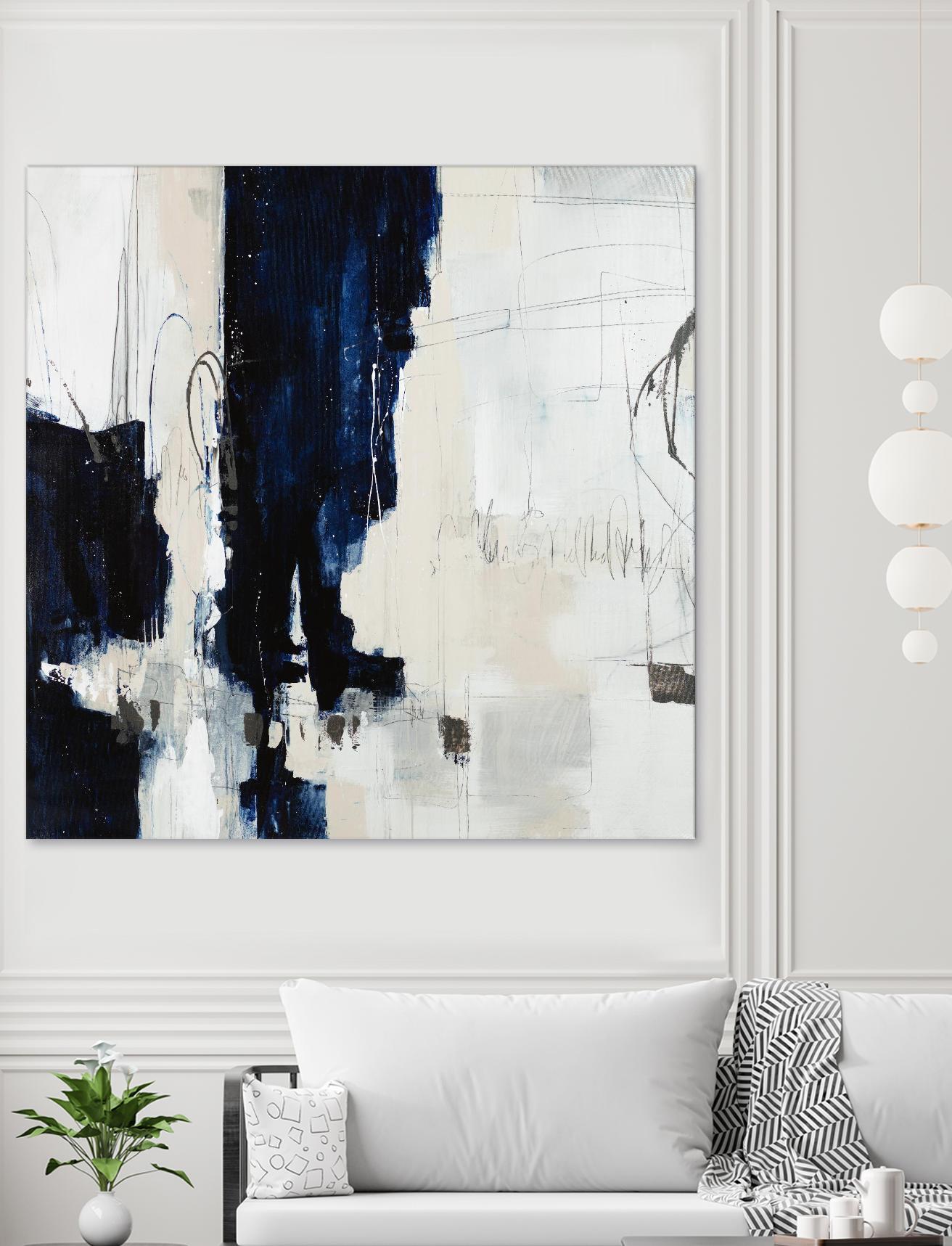 Underground Mechanics by Daleno Art on GIANT ART - blue abstract abstrait