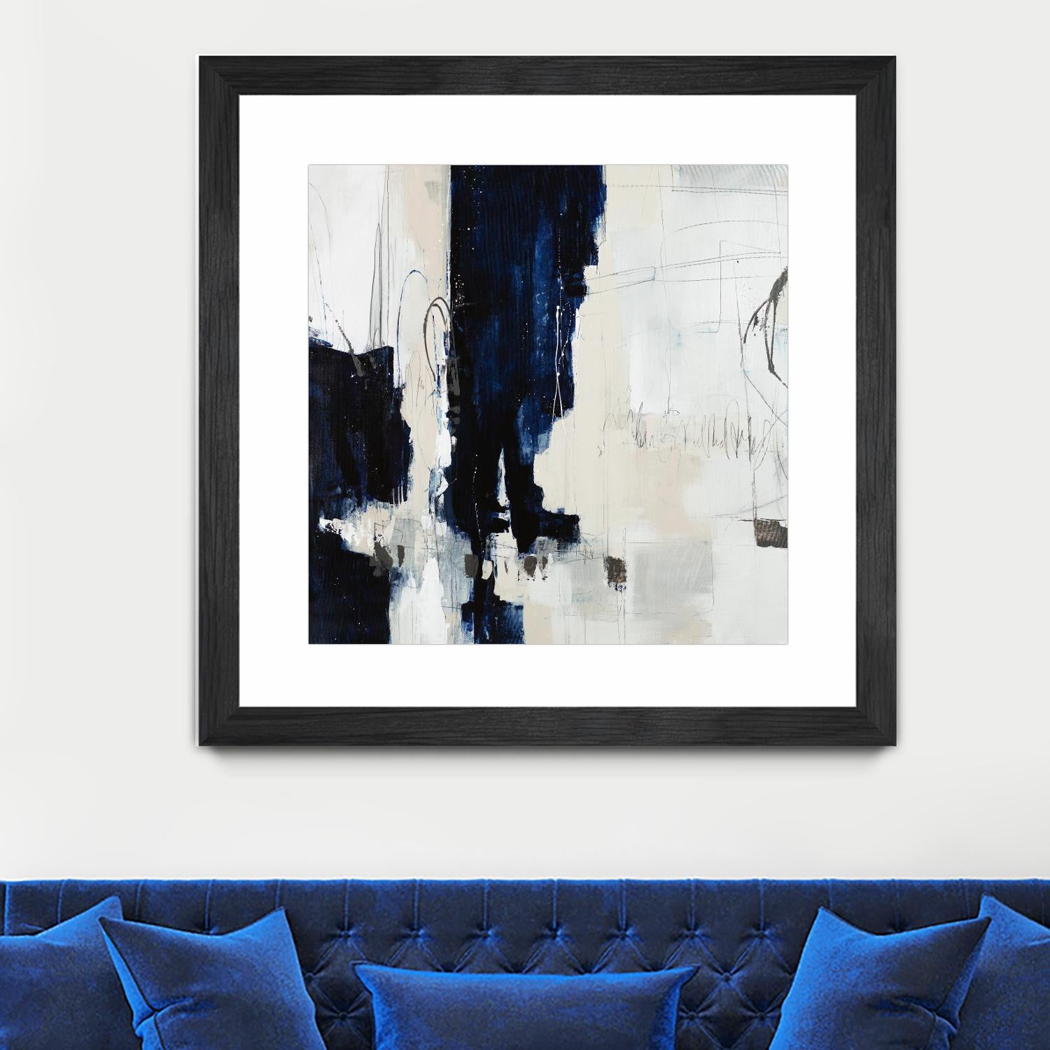 Underground Mechanics by Daleno Art on GIANT ART - blue abstract abstrait