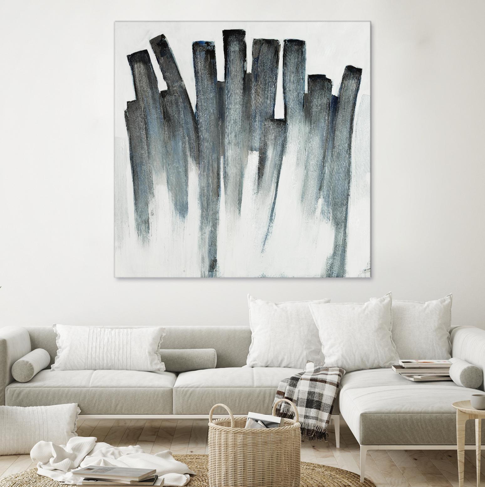 Graphite Spirits by Daleno Art on GIANT ART - blue abstract abstrait