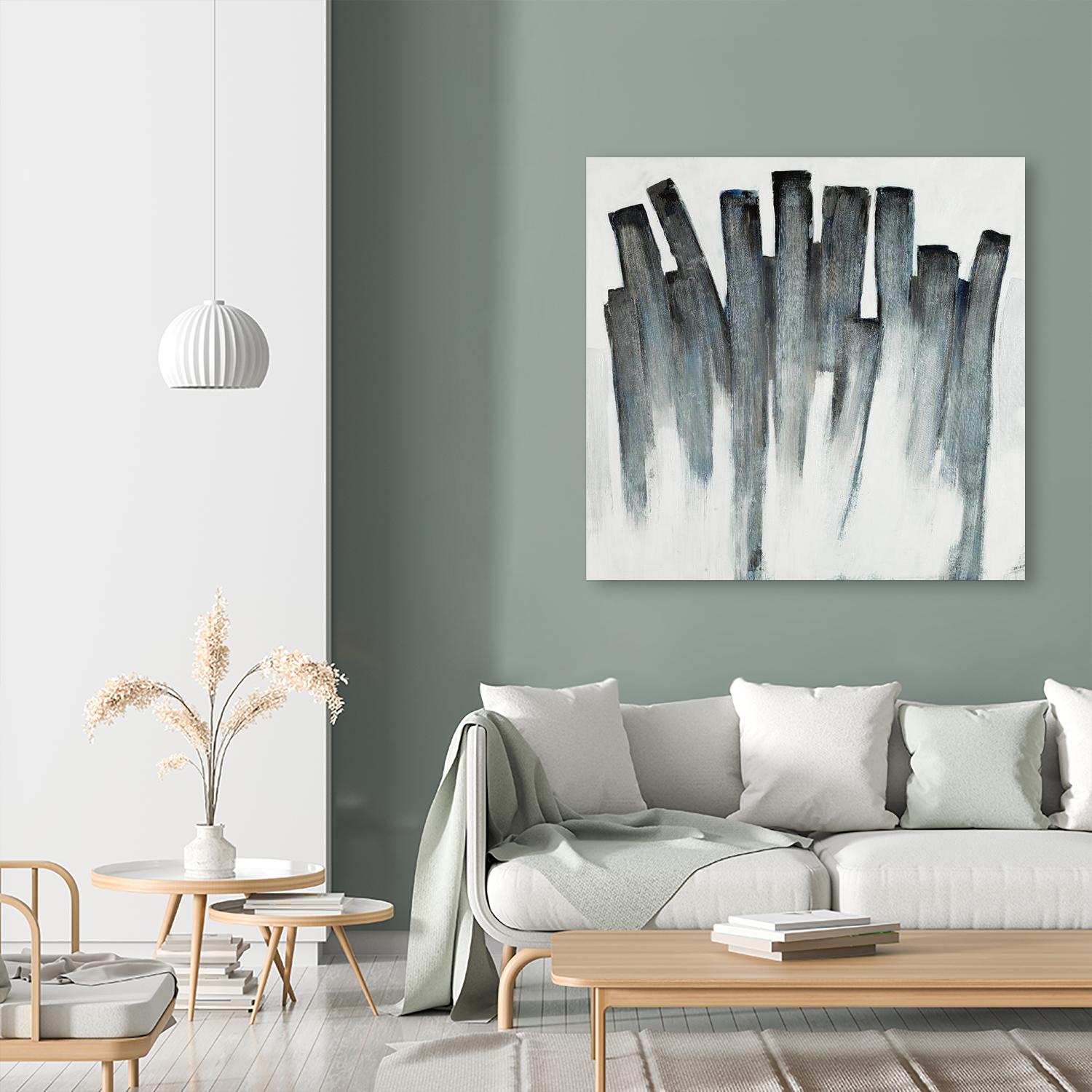 Graphite Spirits by Daleno Art on GIANT ART - blue abstract abstrait