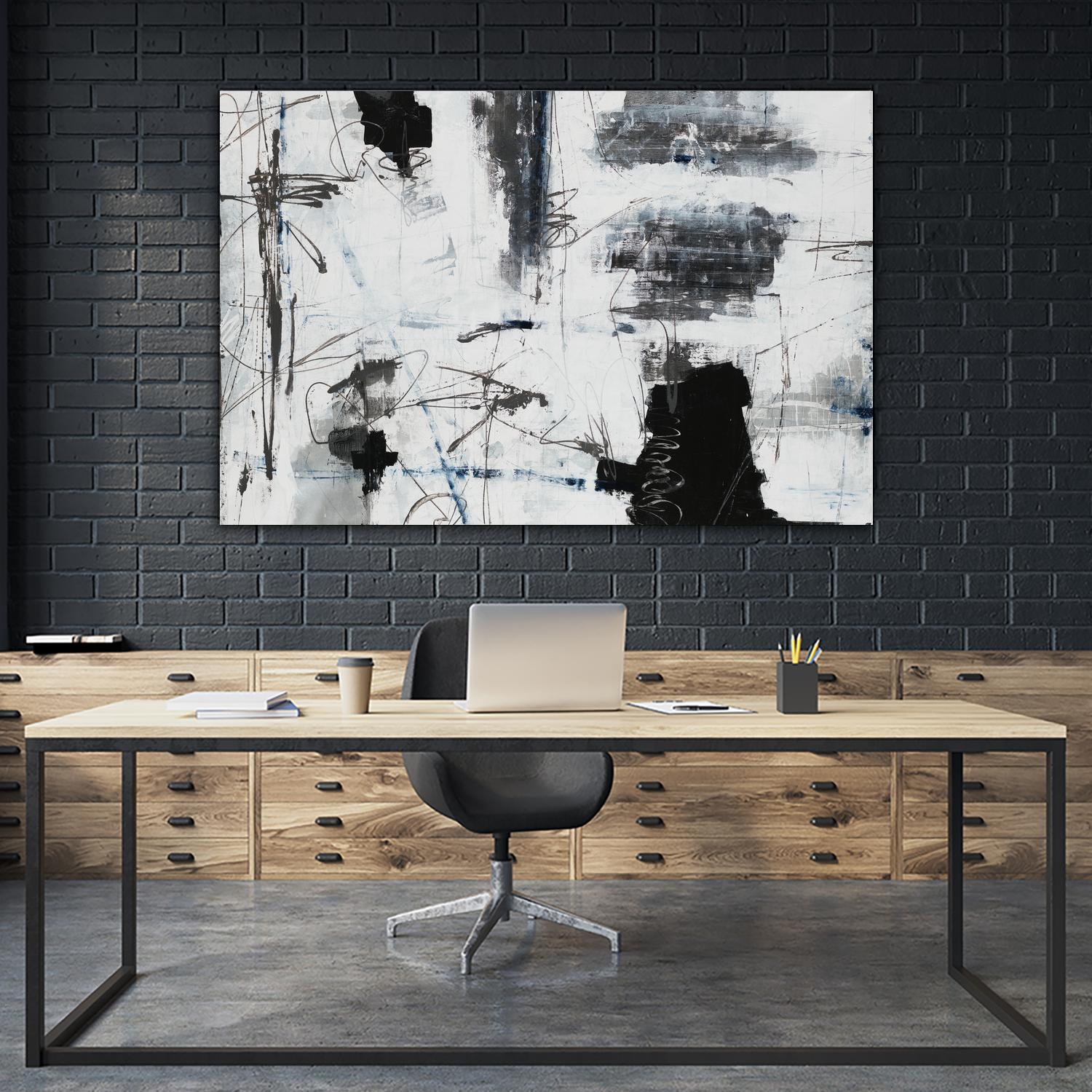 Light Traffic by Daleno Art on GIANT ART - white abstract