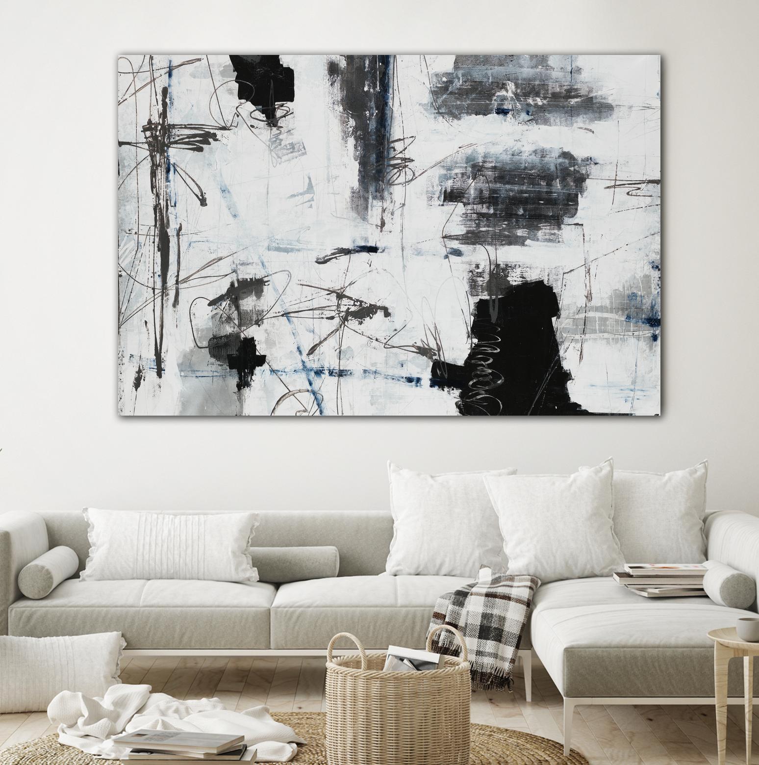 Light Traffic by Daleno Art on GIANT ART - white abstract