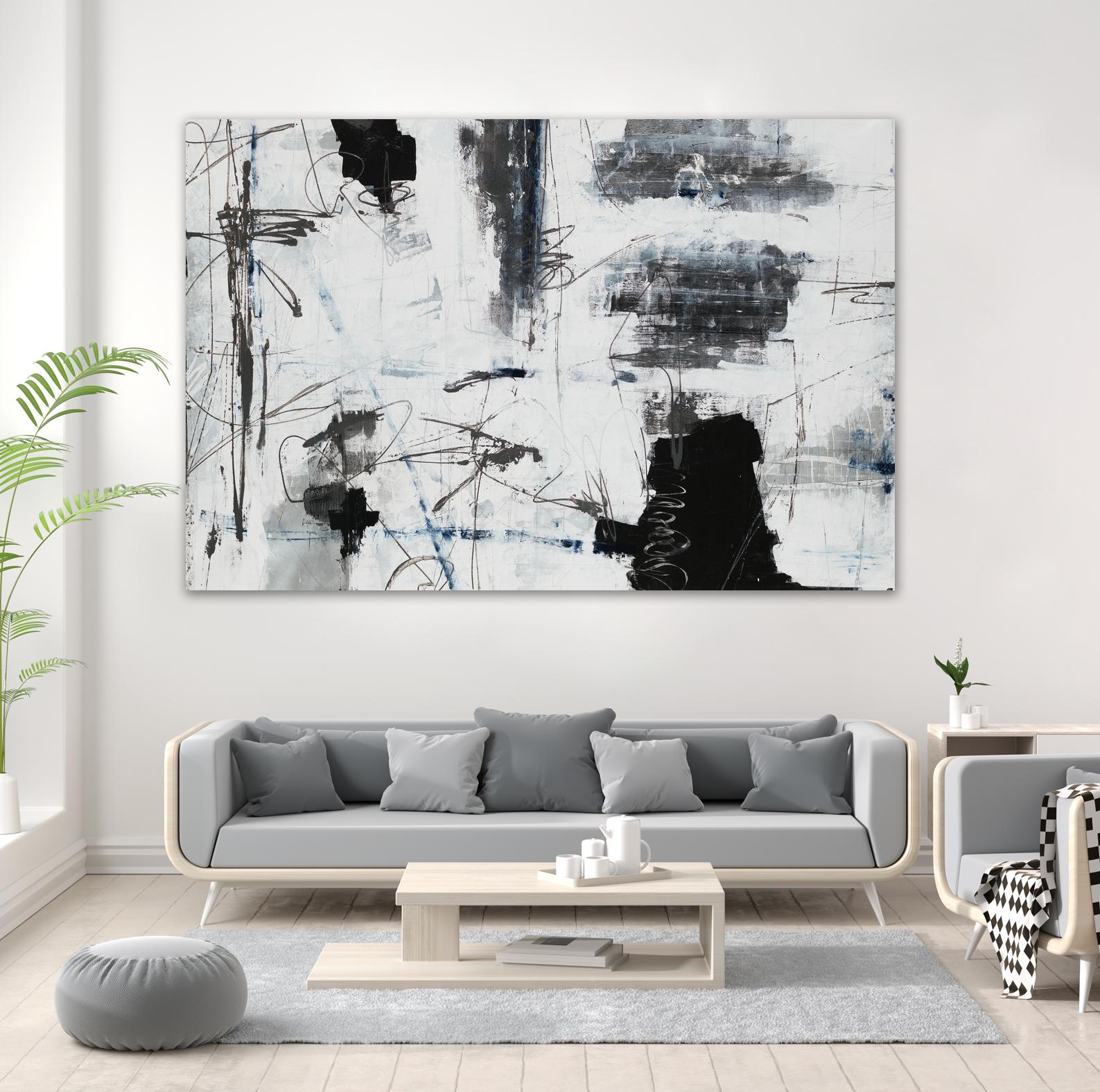 Light Traffic by Daleno Art on GIANT ART - white abstract