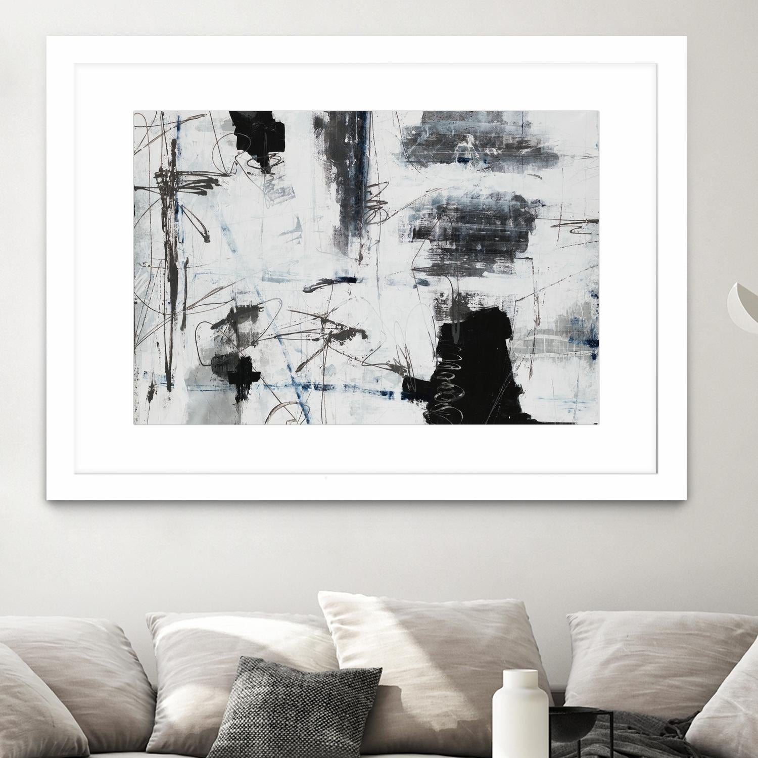 Light Traffic by Daleno Art on GIANT ART - white abstract