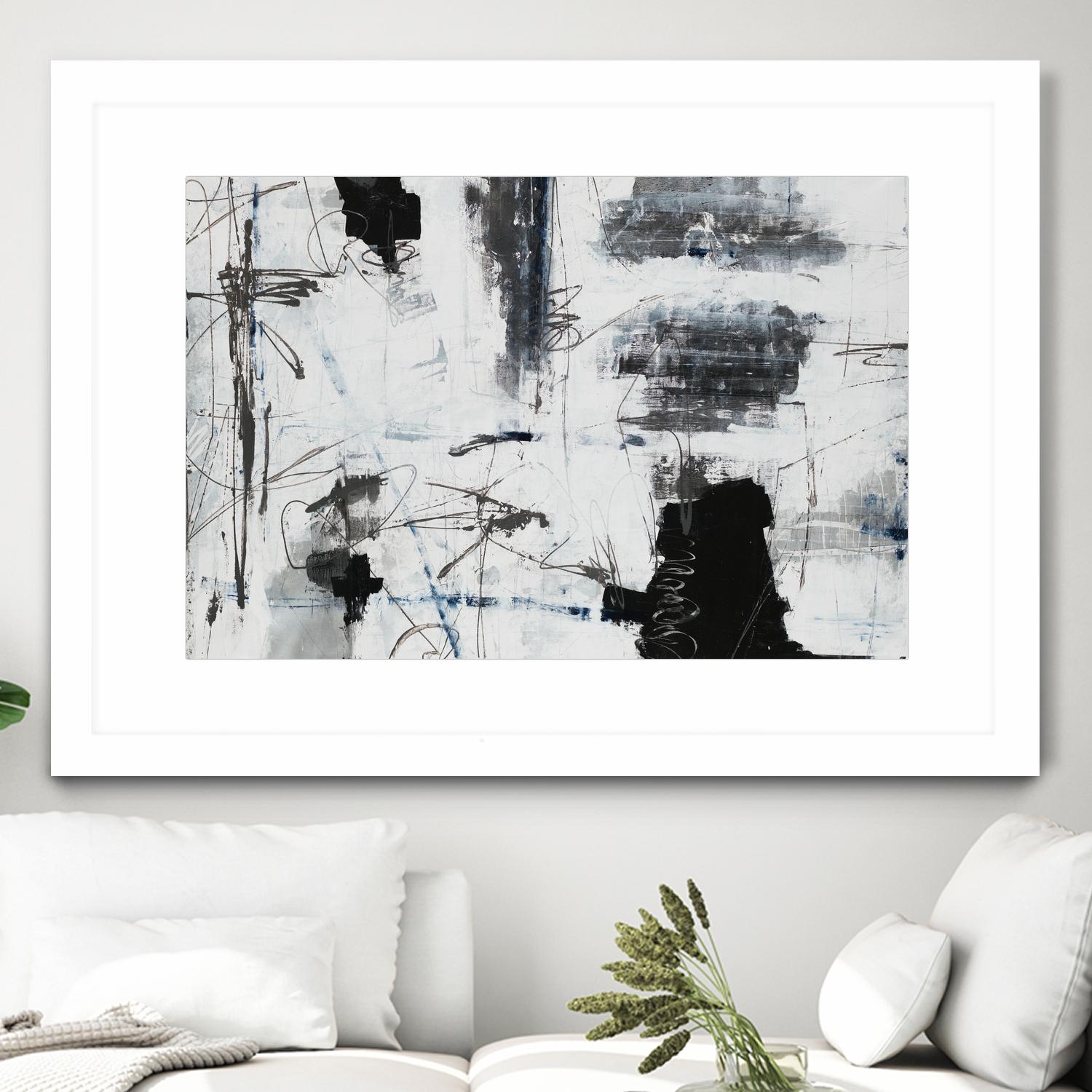 Light Traffic by Daleno Art on GIANT ART - white abstract