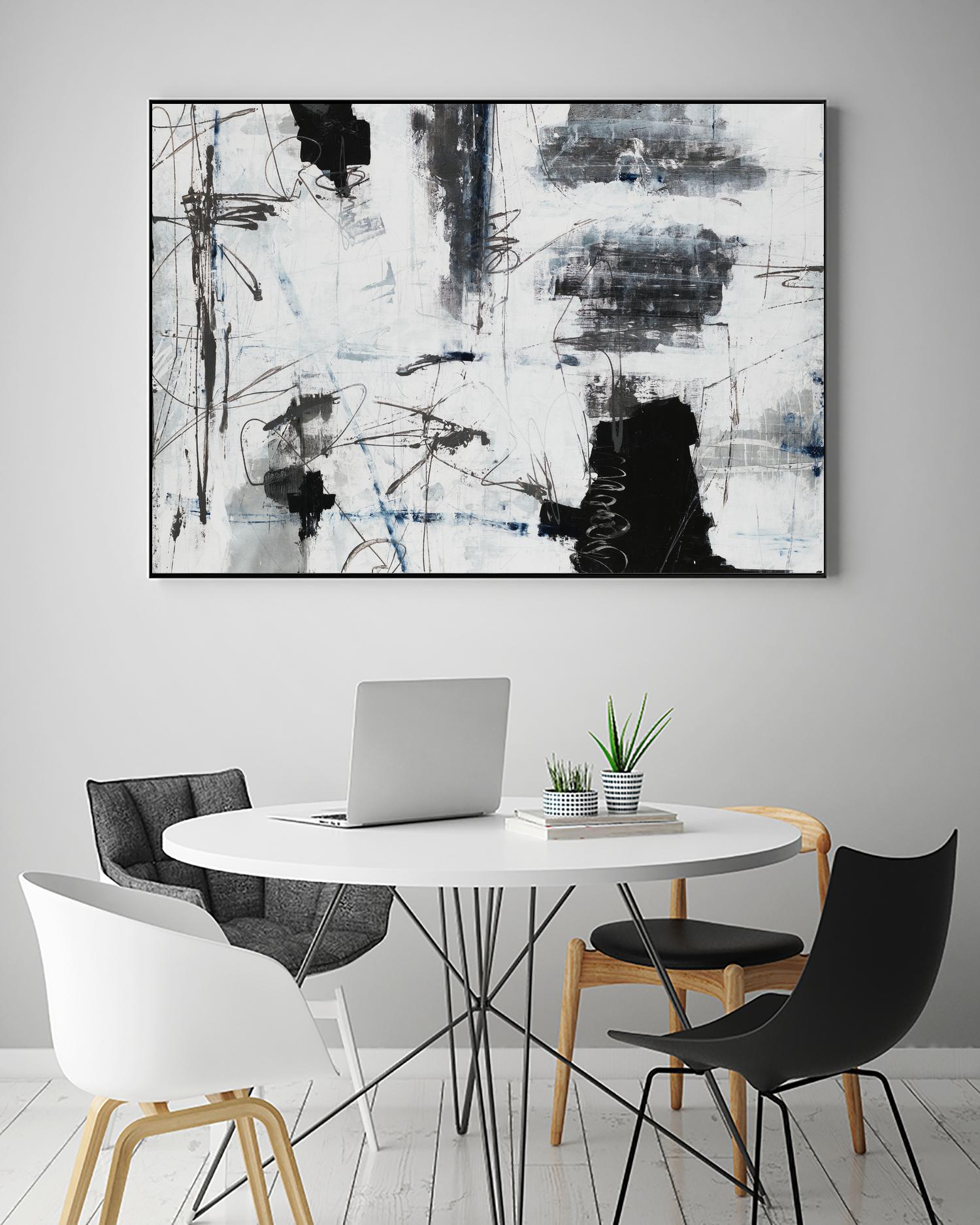 Light Traffic by Daleno Art on GIANT ART - white abstract