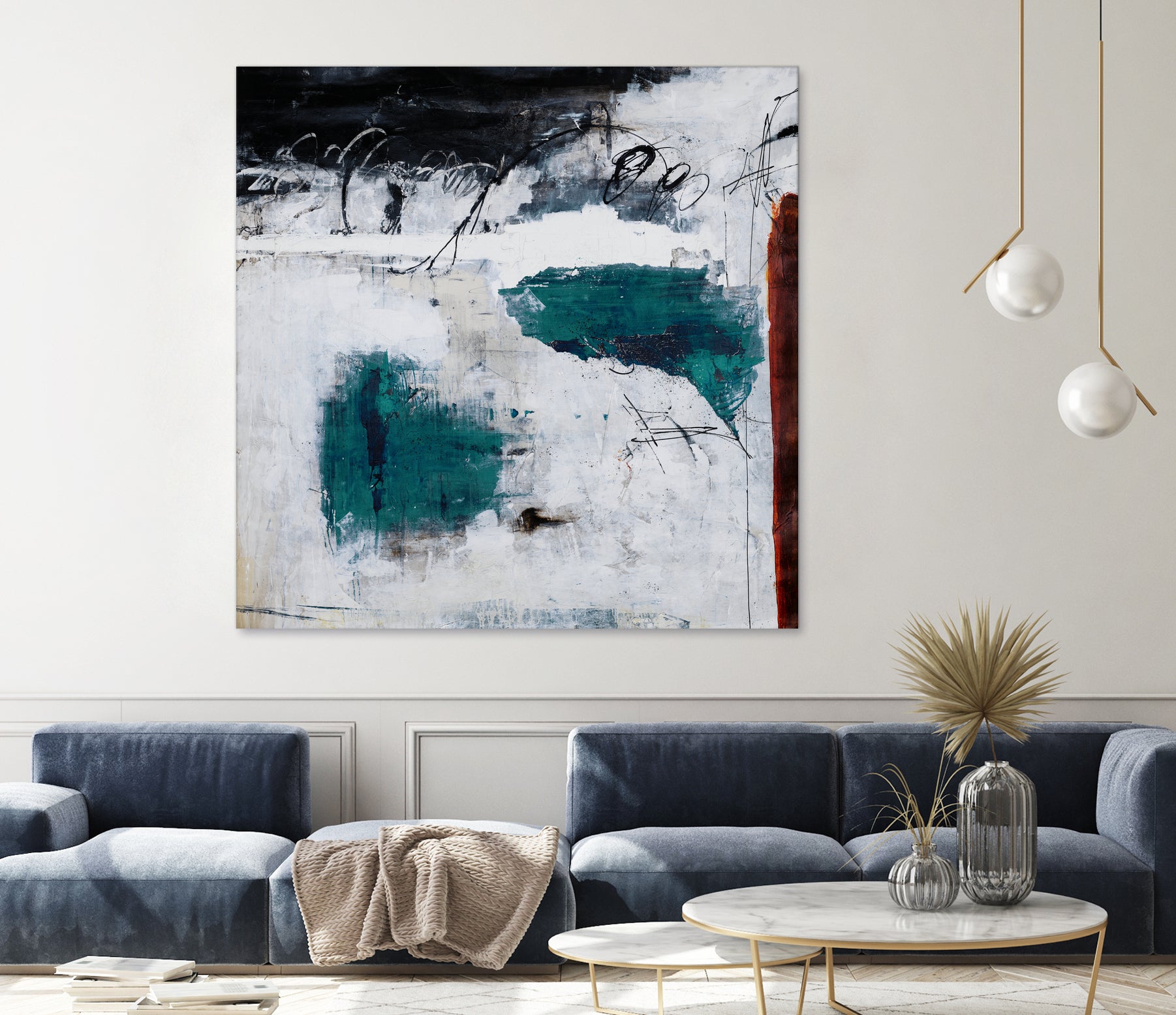 Hasty Choice by Daleno Art on GIANT ART - blue abstract