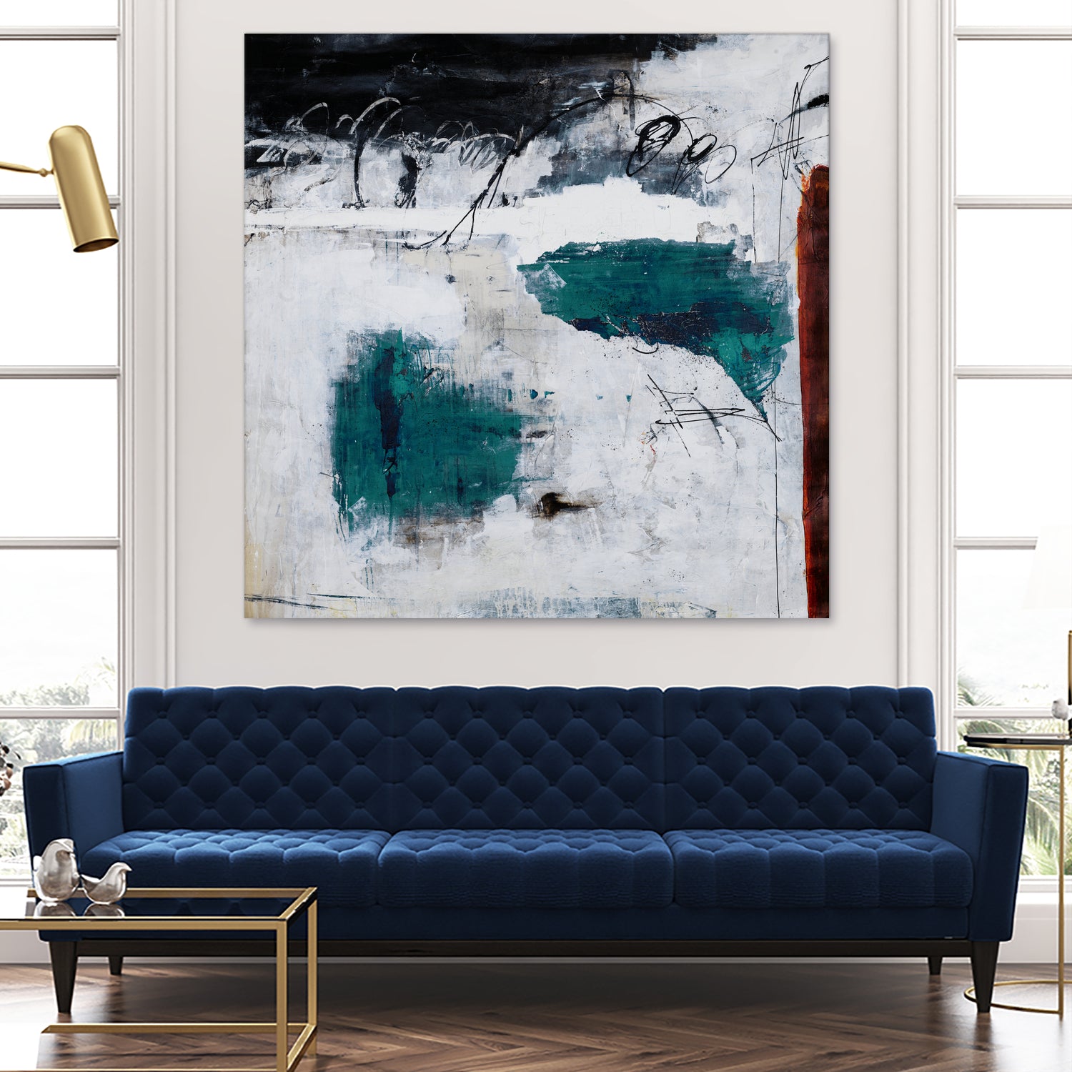 Hasty Choice by Daleno Art on GIANT ART - blue abstract