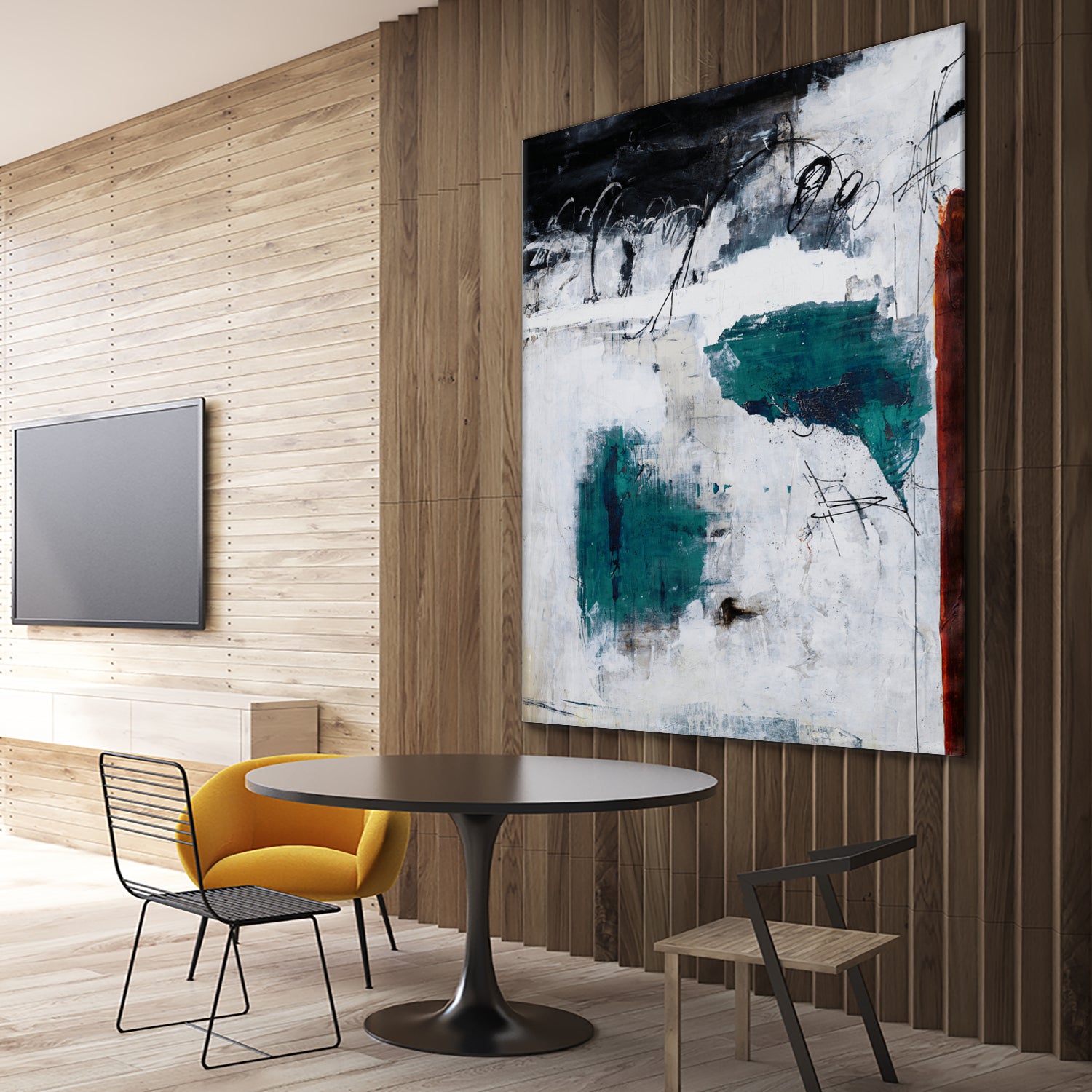 Hasty Choice by Daleno Art on GIANT ART - blue abstract