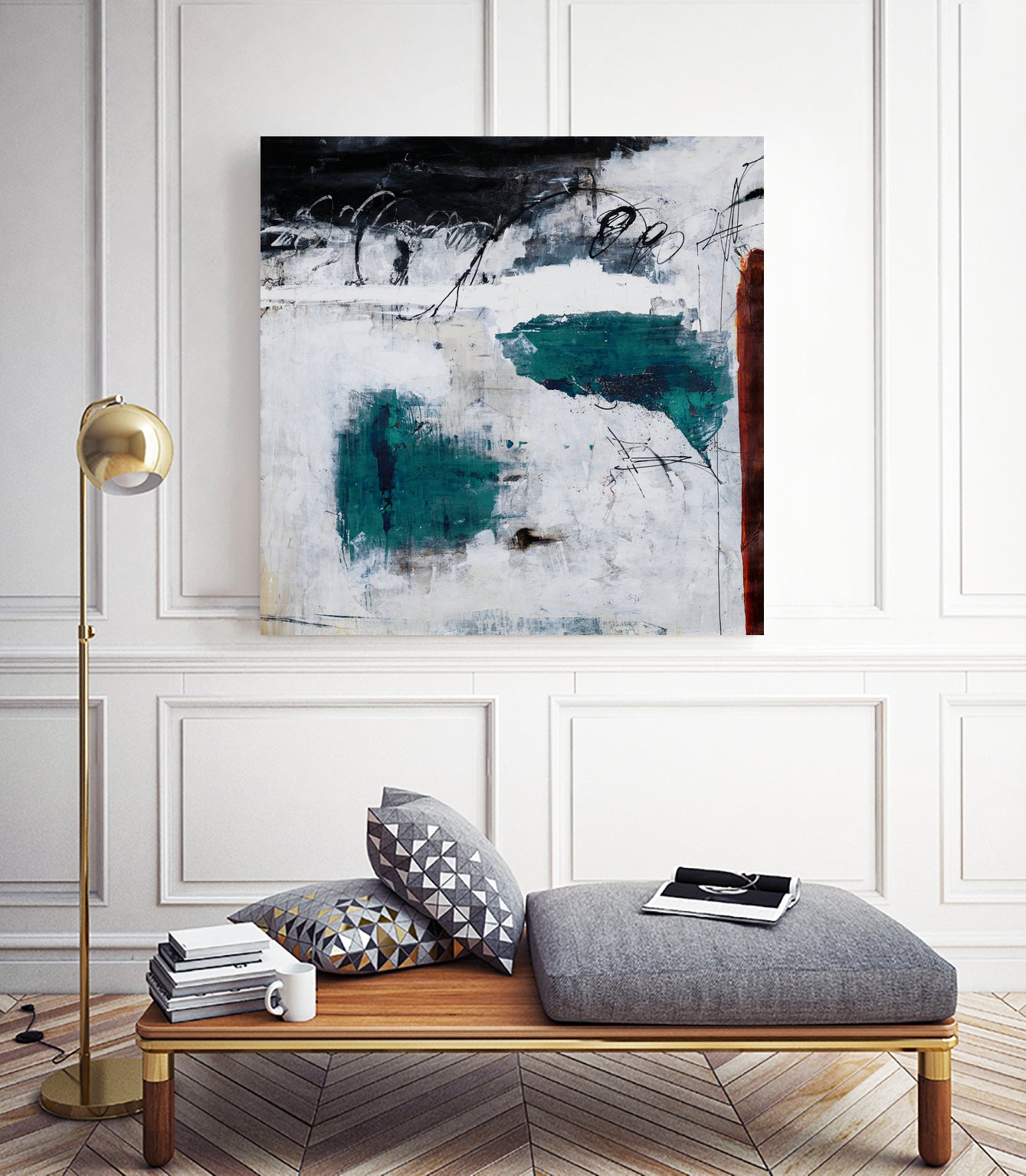 Hasty Choice by Daleno Art on GIANT ART - blue abstract