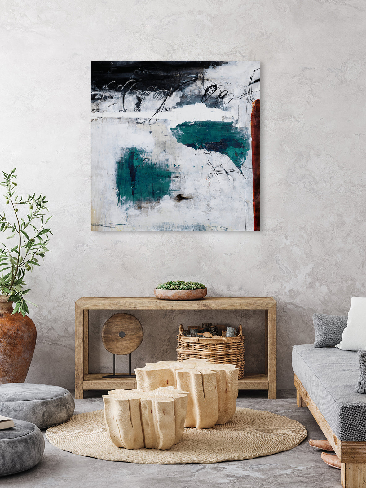 Hasty Choice by Daleno Art on GIANT ART - blue abstract