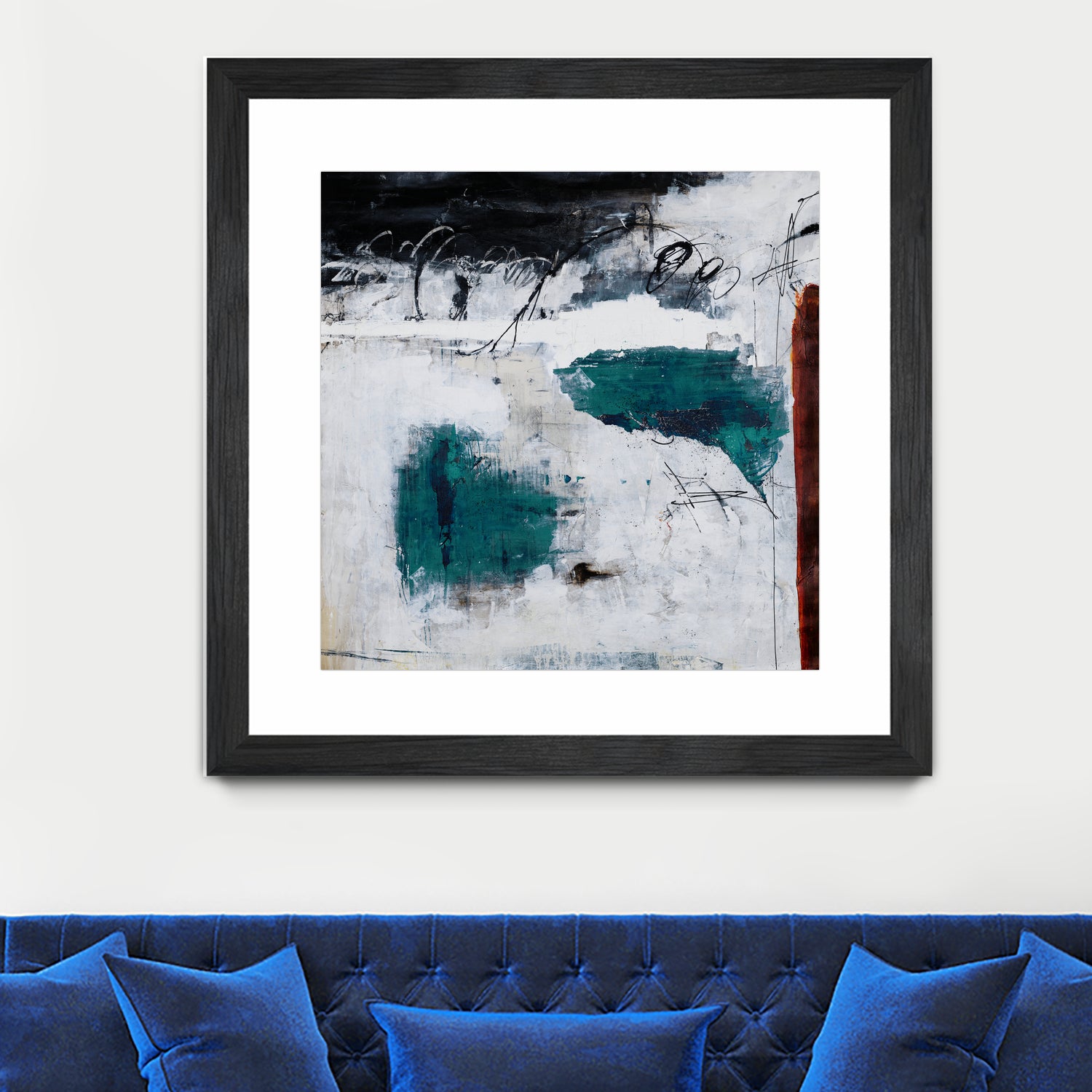 Hasty Choice by Daleno Art on GIANT ART - blue abstract