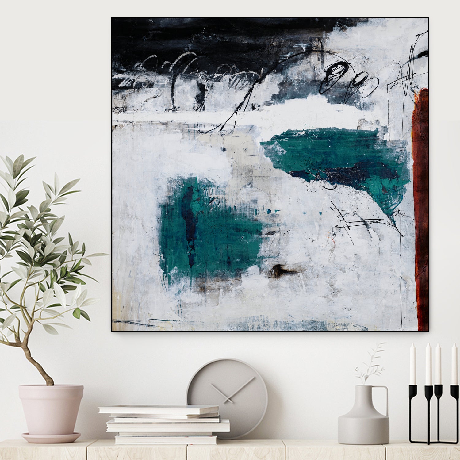 Hasty Choice by Daleno Art on GIANT ART - blue abstract