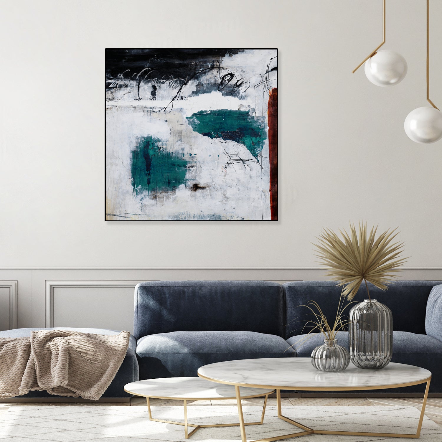 Hasty Choice by Daleno Art on GIANT ART - blue abstract