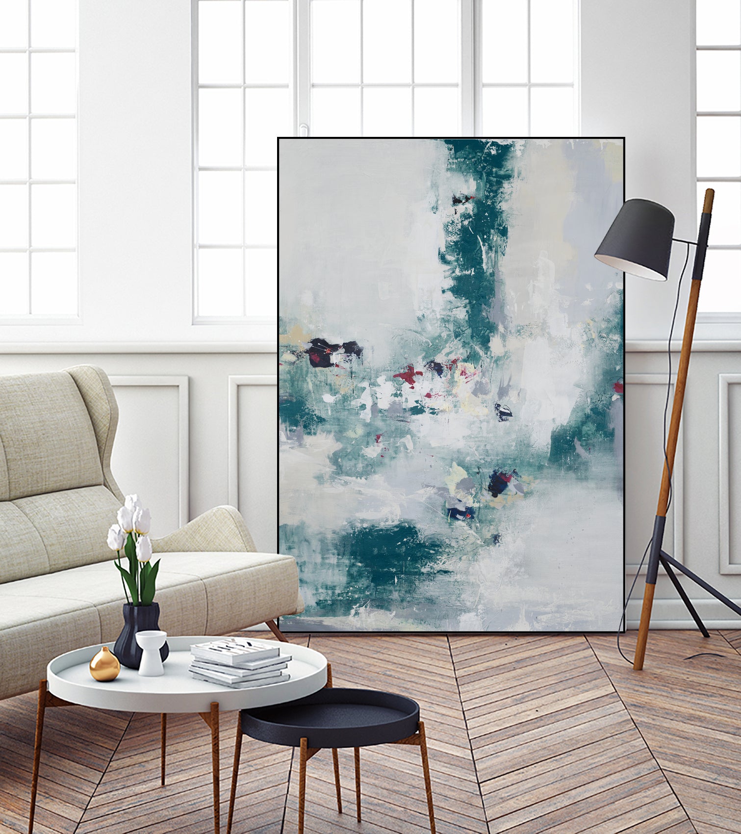 Awakened By A Dream I by Daleno Art on GIANT ART - blue abstract