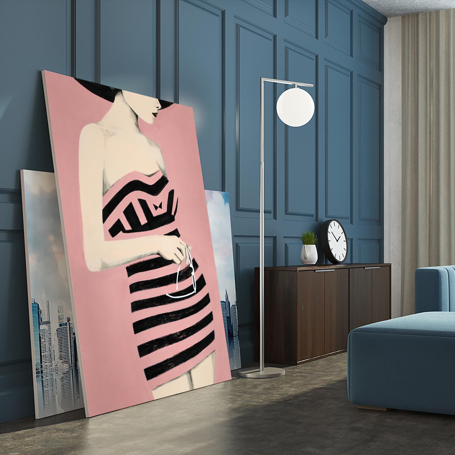 Sally by Daleno Art on GIANT ART - pink figurative women