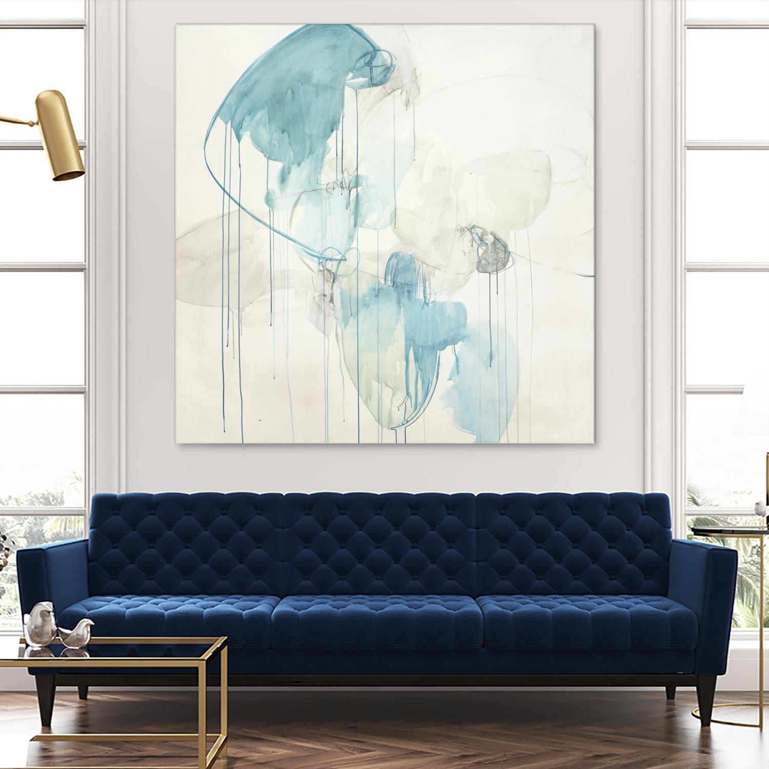 Inducted by Daleno Art on GIANT ART - blue abstract