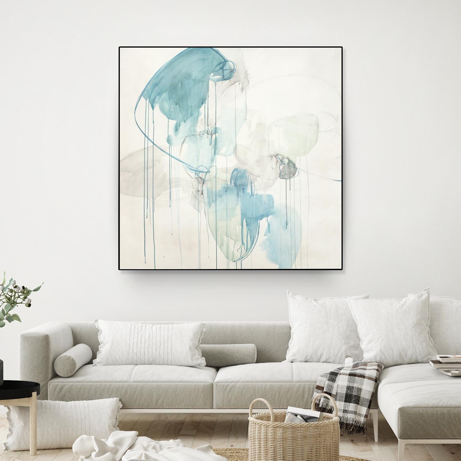 Inducted by Daleno Art on GIANT ART - blue abstract