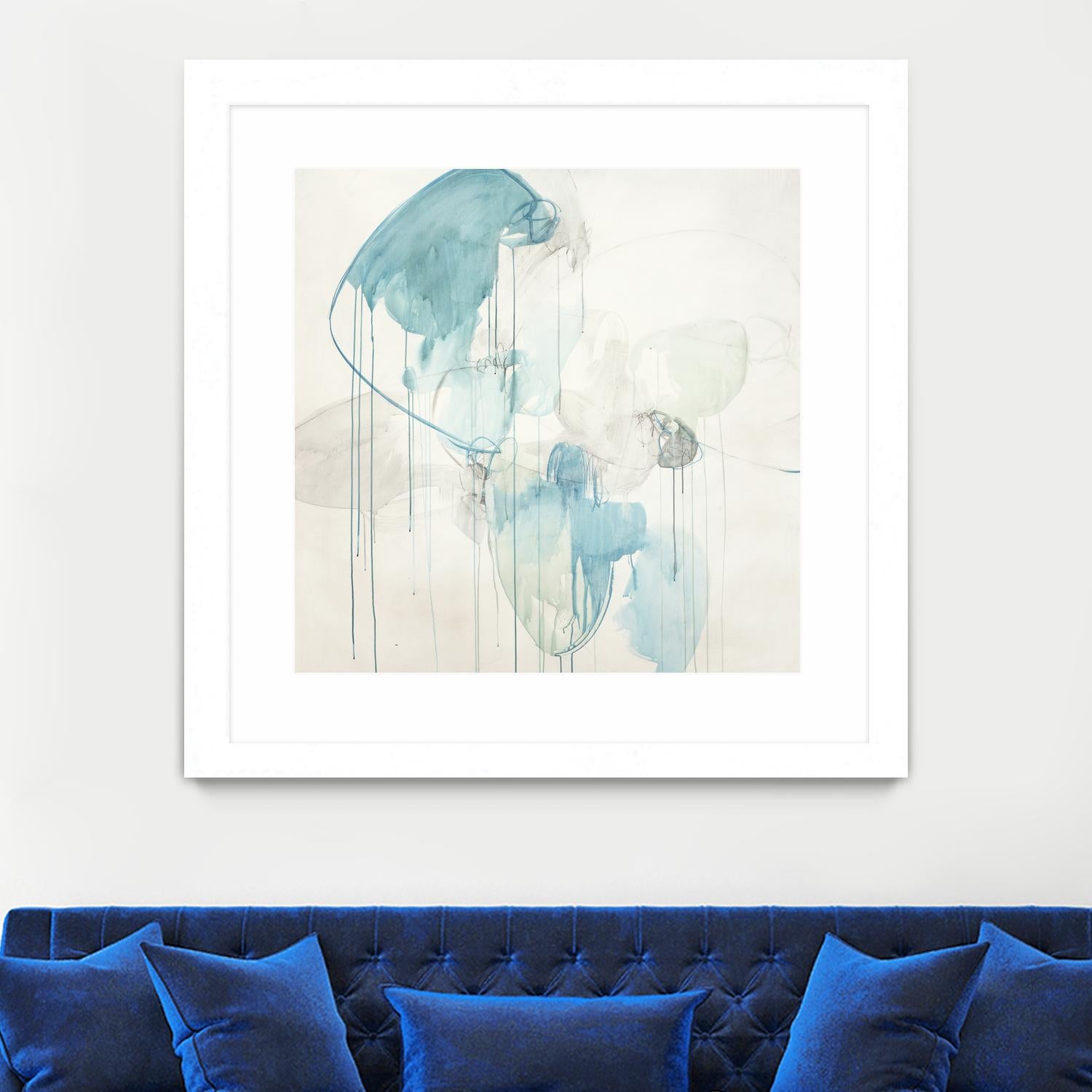 Inducted by Daleno Art on GIANT ART - blue abstract