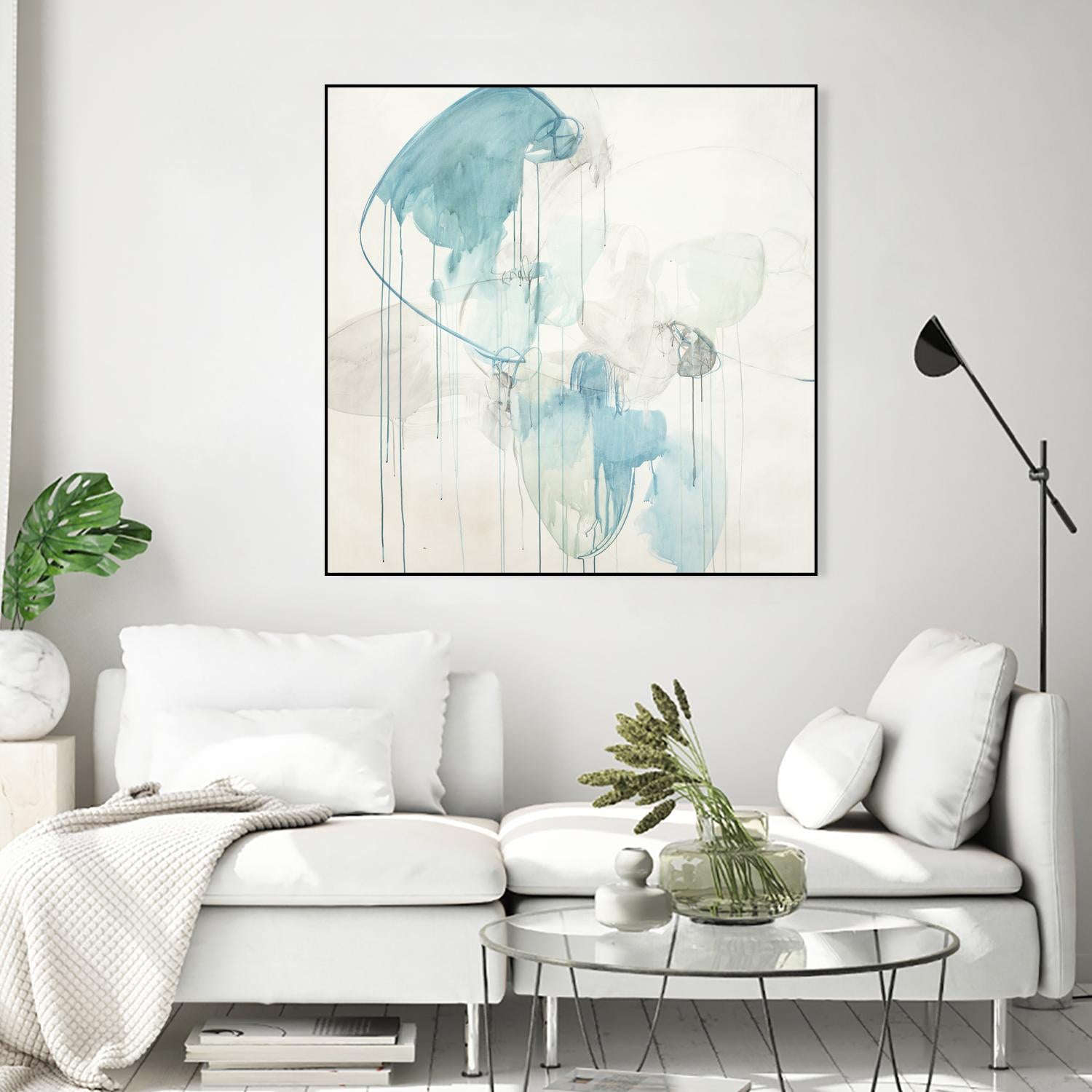 Inducted by Daleno Art on GIANT ART - blue abstract