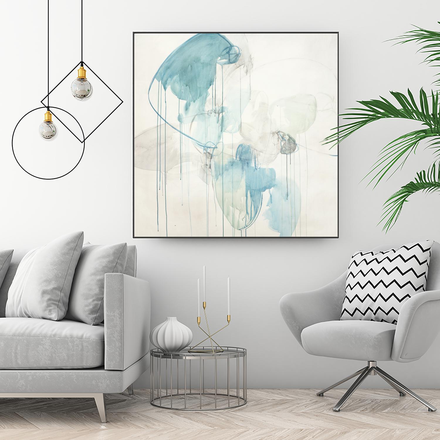 Inducted by Daleno Art on GIANT ART - blue abstract